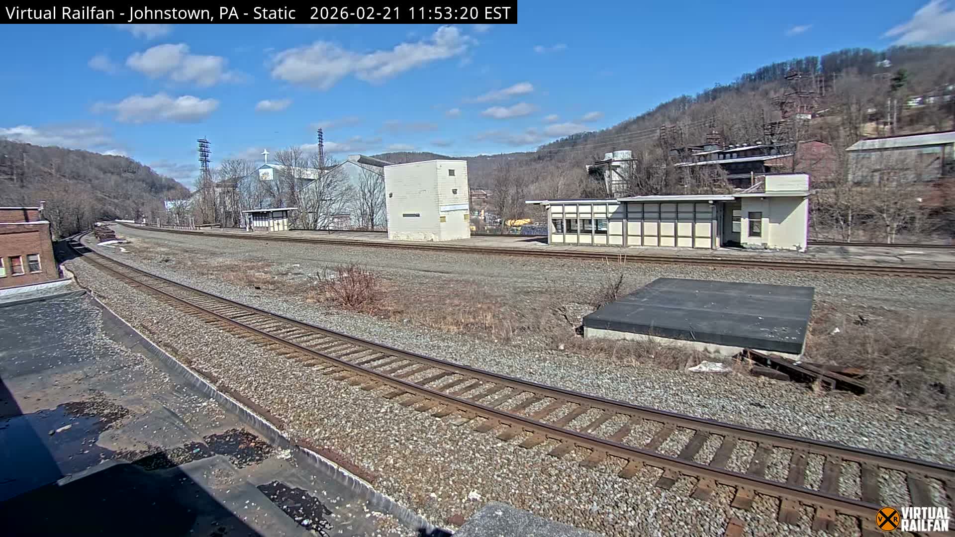 Johnstown Train Station & Railroad Crossing Live Cam - Johnstown, Cambria, Pennsylvania, USA