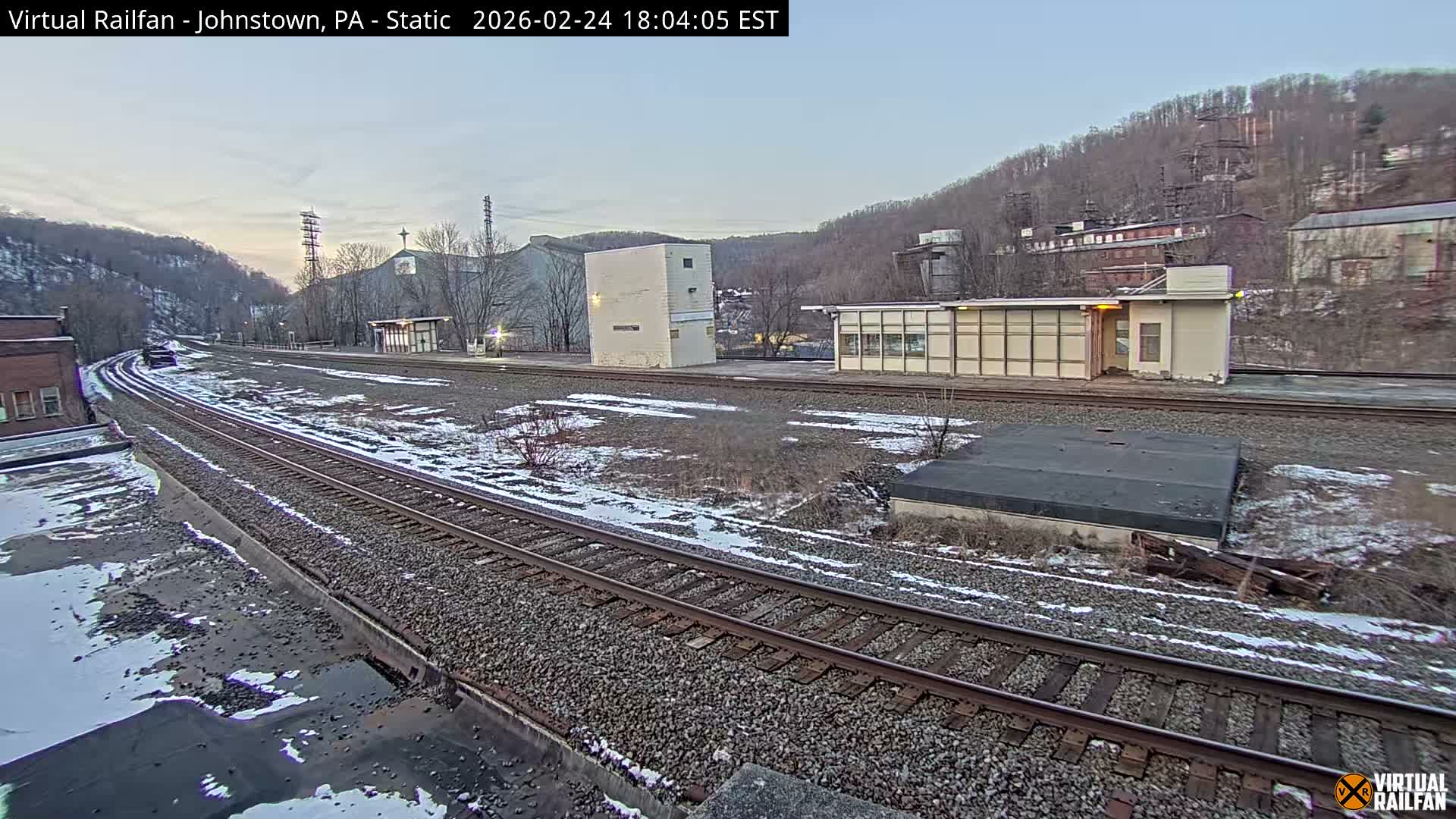 Johnstown Train Station & Railroad Crossing Live Cam - Johnstown, Cambria, Pennsylvania, USA