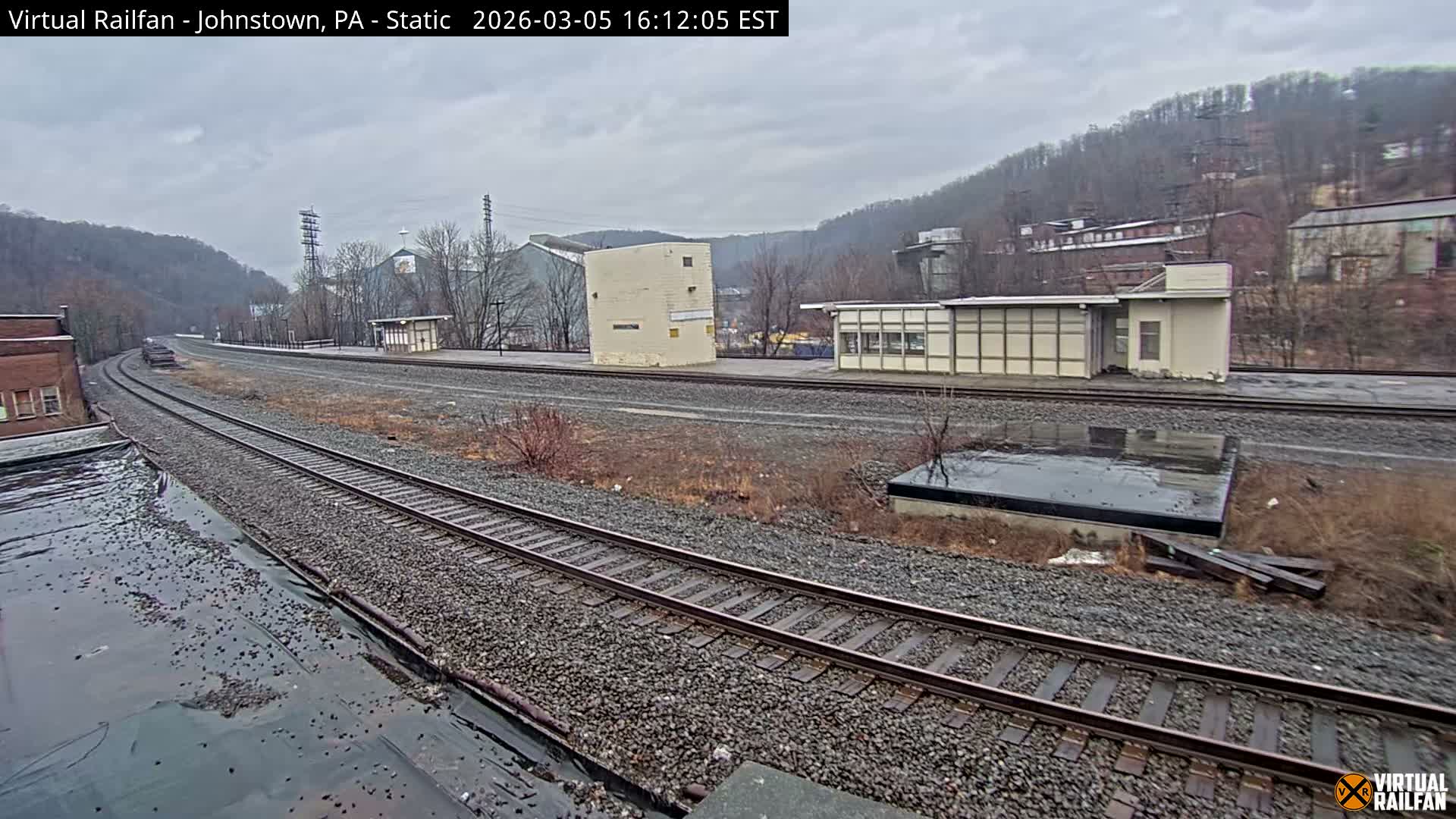 Johnstown Train Station & Railroad Crossing Live Cam - Johnstown, Cambria, Pennsylvania, USA