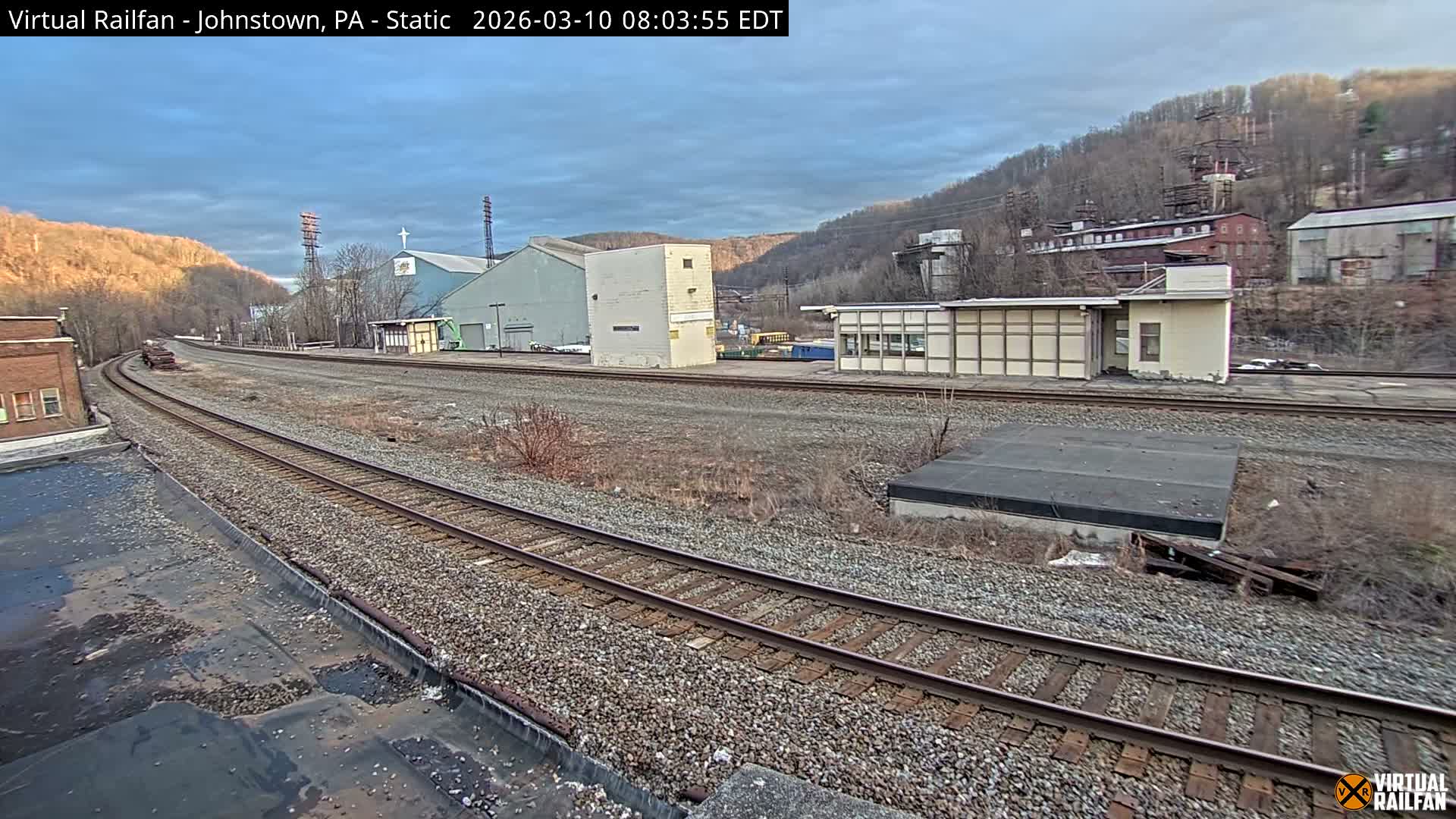 Johnstown Train Station & Railroad Crossing Live Cam - Johnstown, Cambria, Pennsylvania, USA