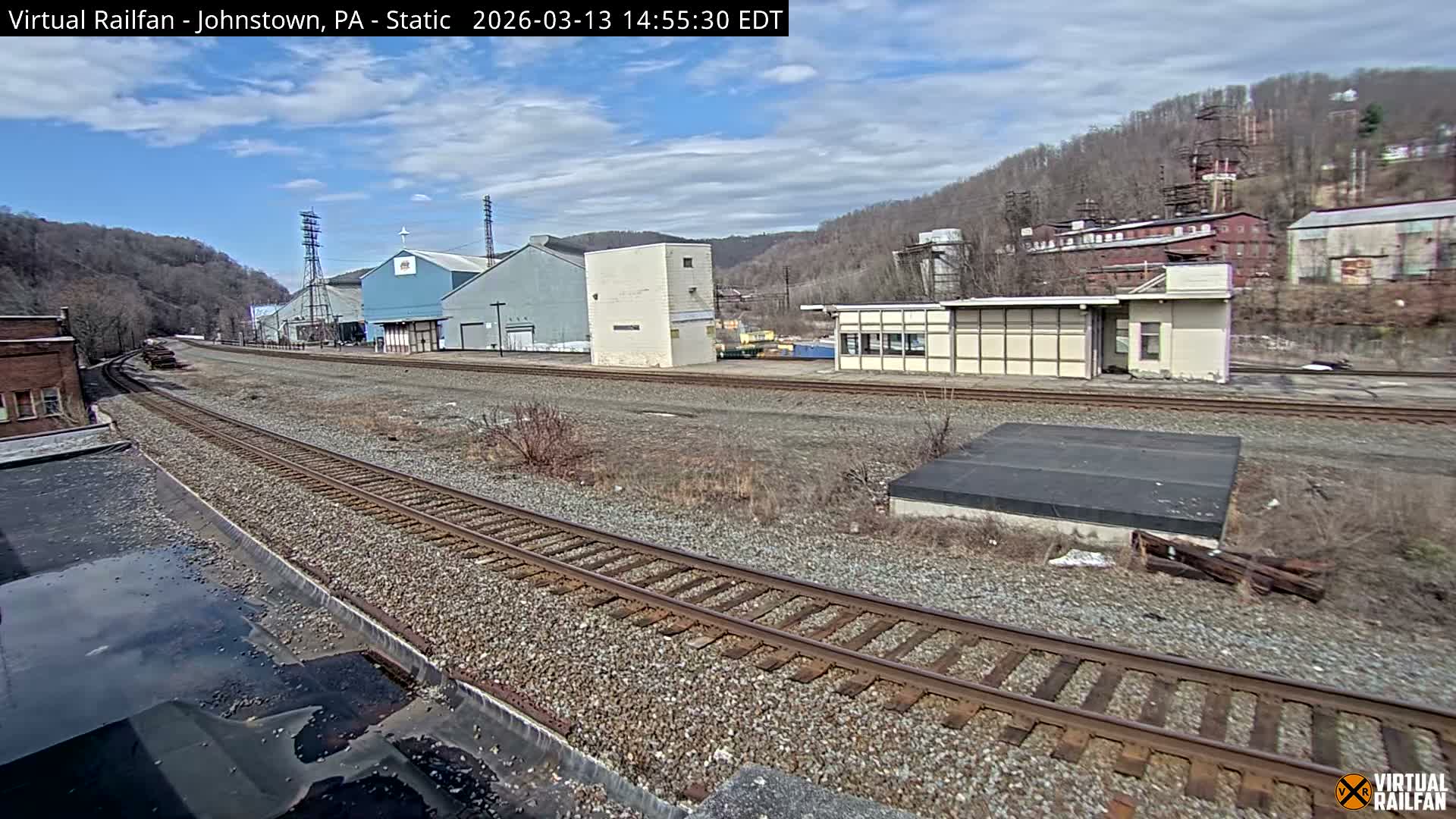 Johnstown Train Station & Railroad Crossing Live Cam - Johnstown, Cambria, Pennsylvania, USA