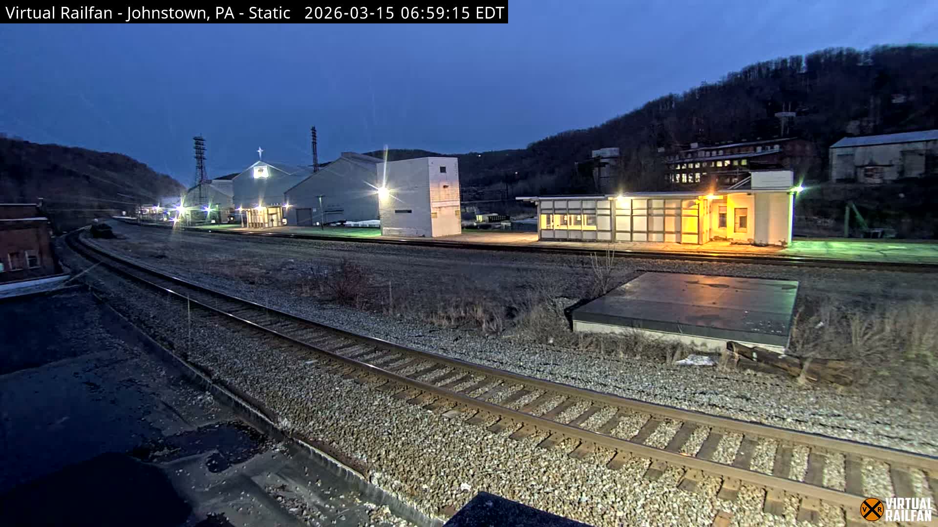Johnstown Train Station & Railroad Crossing Live Cam - Johnstown, Cambria, Pennsylvania, USA
