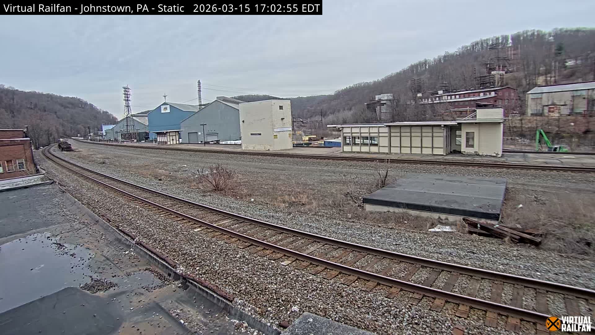Johnstown Train Station & Railroad Crossing Live Cam - Johnstown, Cambria, Pennsylvania, USA