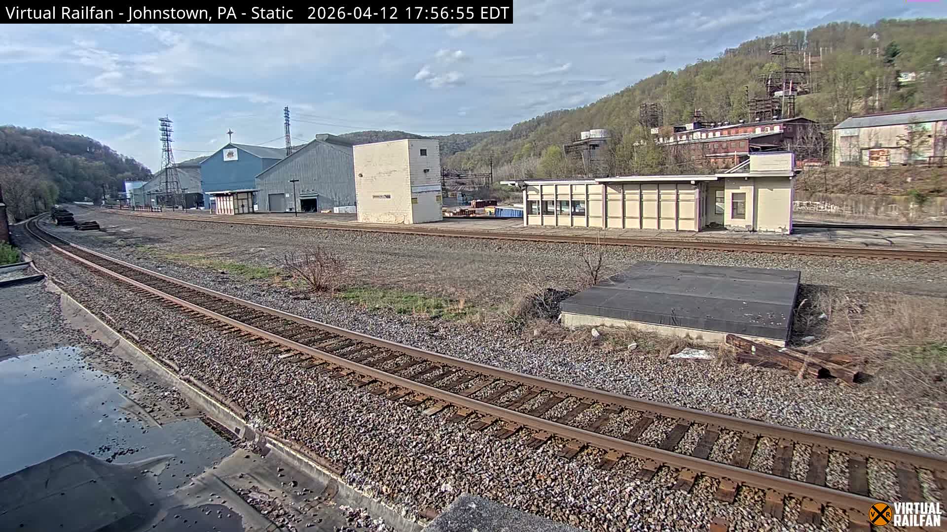 Johnstown Train Station & Railroad Crossing Live Cam - Johnstown, Cambria, Pennsylvania, USA