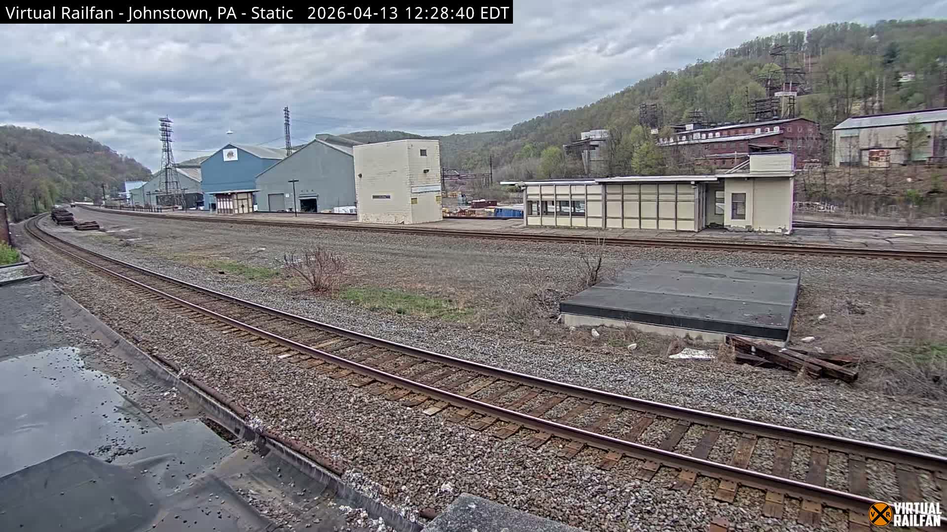 Johnstown Train Station & Railroad Crossing Live Cam - Johnstown, Cambria, Pennsylvania, USA