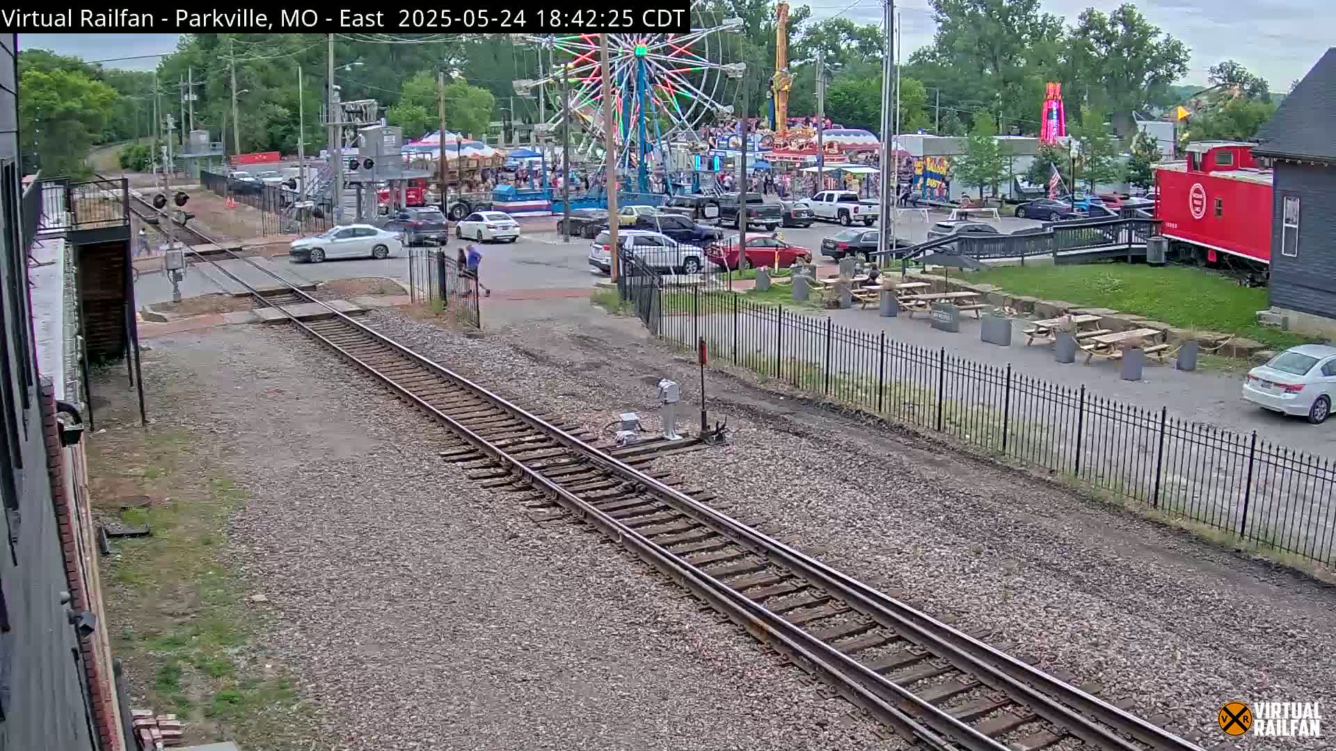 Parkville Railroad Crossing Live Cam - Parkville, Platte, Missouri, USA