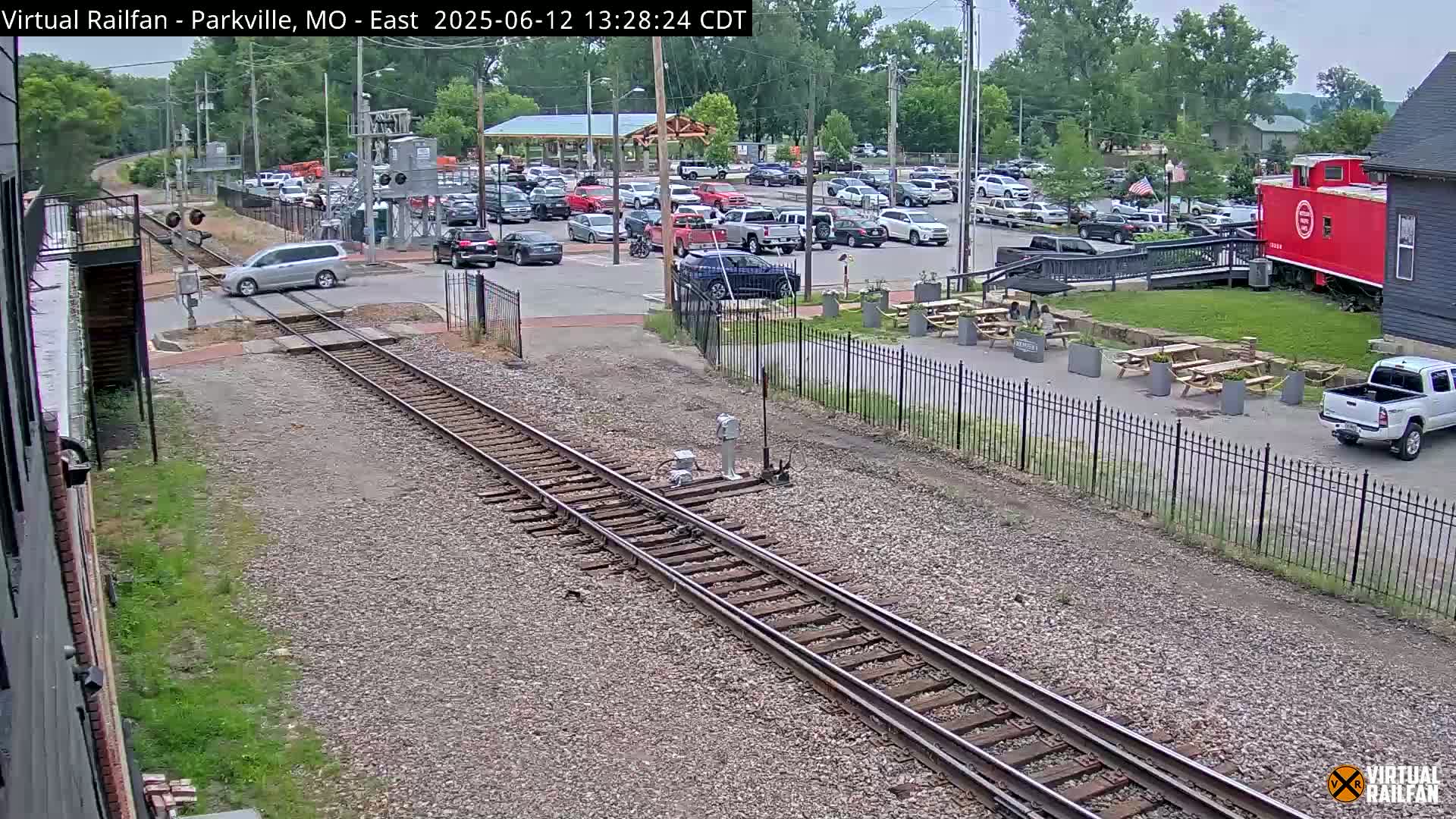 Parkville Railroad Crossing Live Cam - Parkville, Platte, Missouri, USA