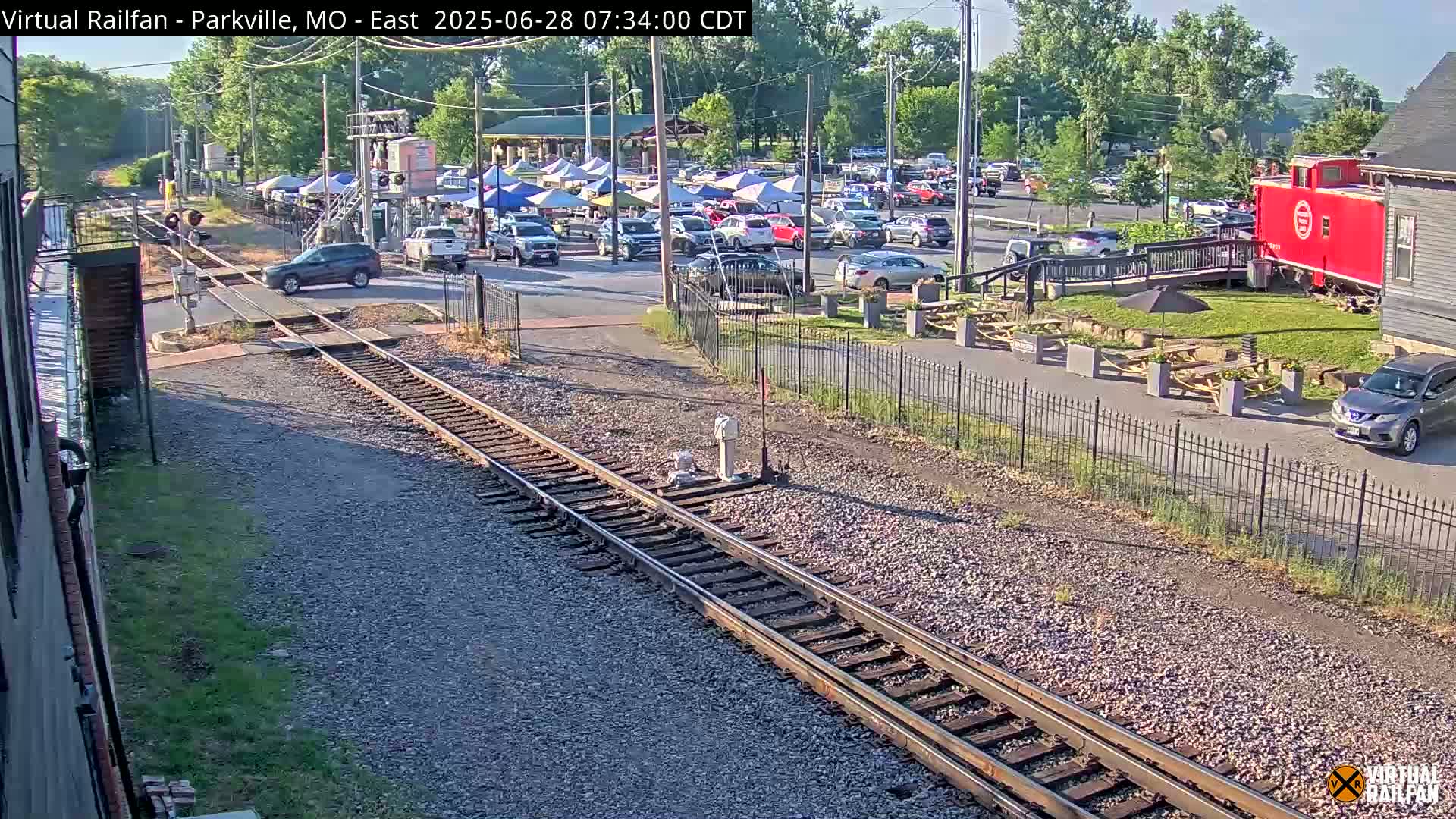 Parkville Railroad Crossing Live Cam - Parkville, Platte, Missouri, USA