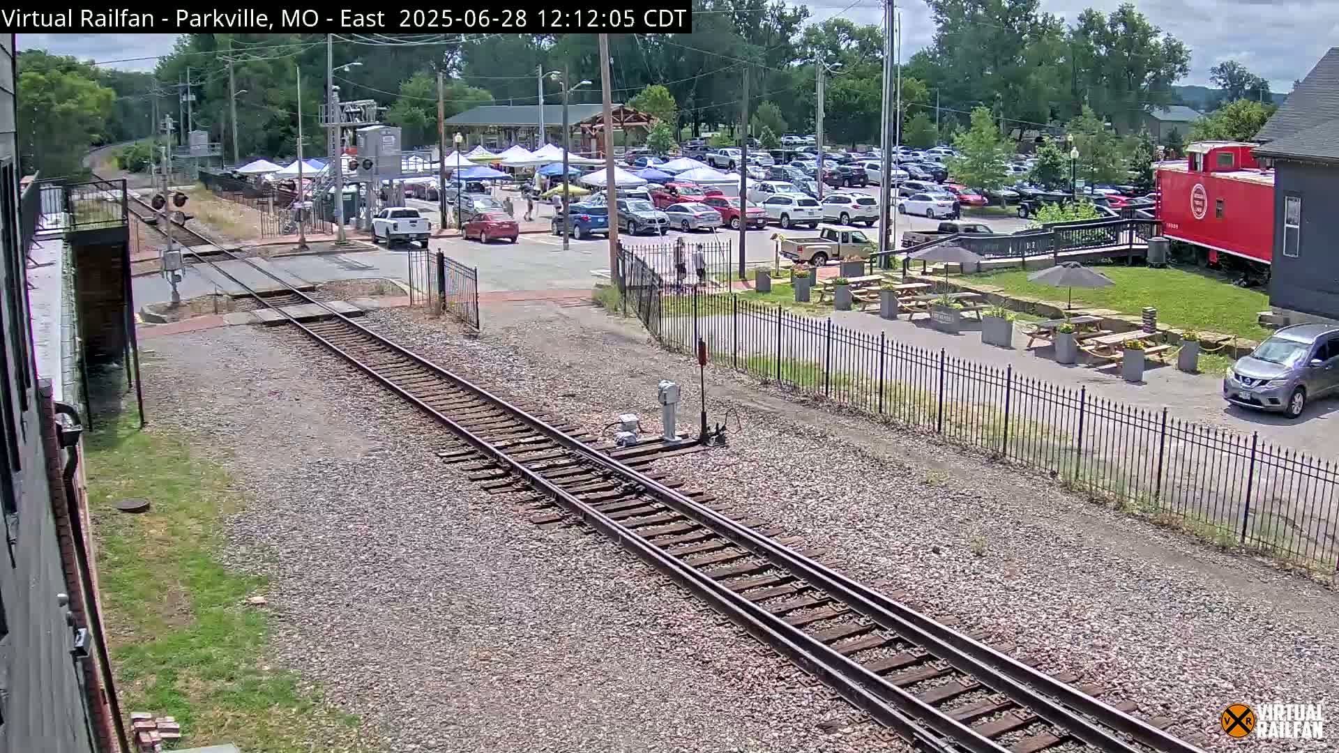 Parkville Railroad Crossing Live Cam - Parkville, Platte, Missouri, USA
