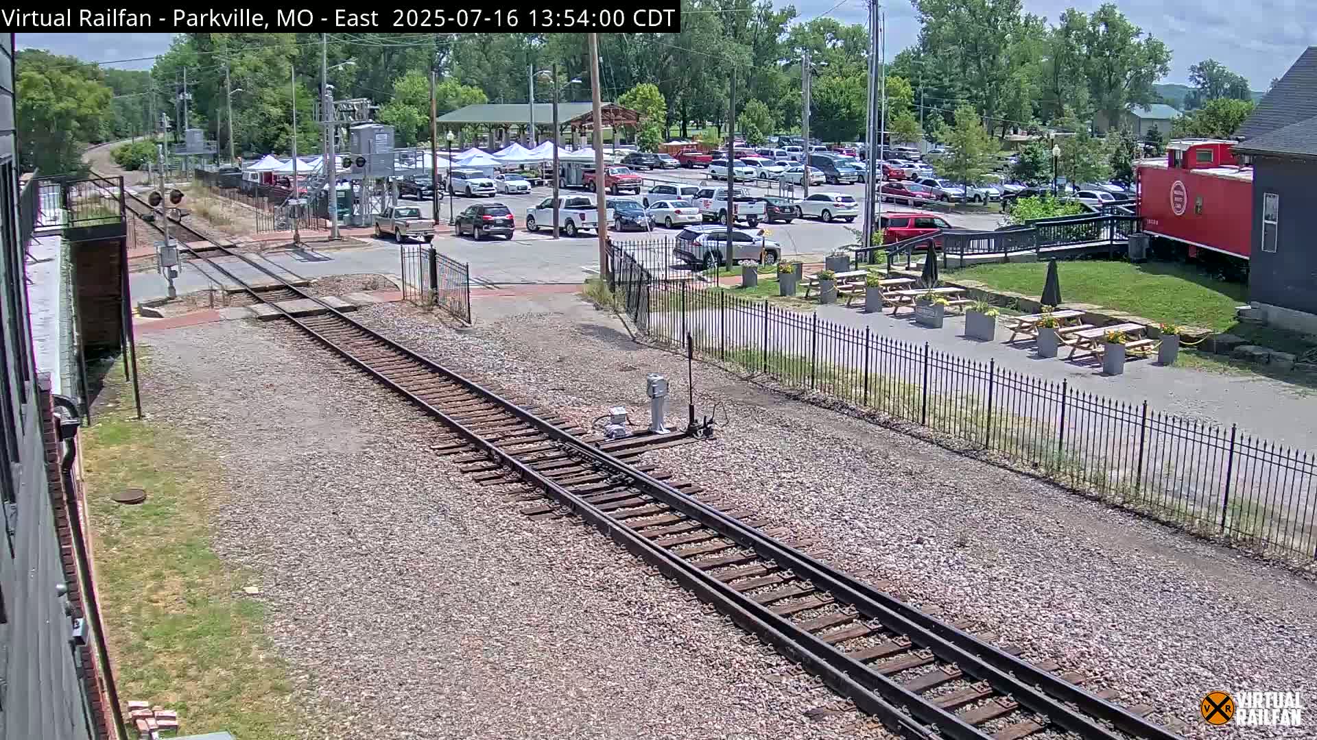Parkville Railroad Crossing Live Cam - Parkville, Platte, Missouri, USA
