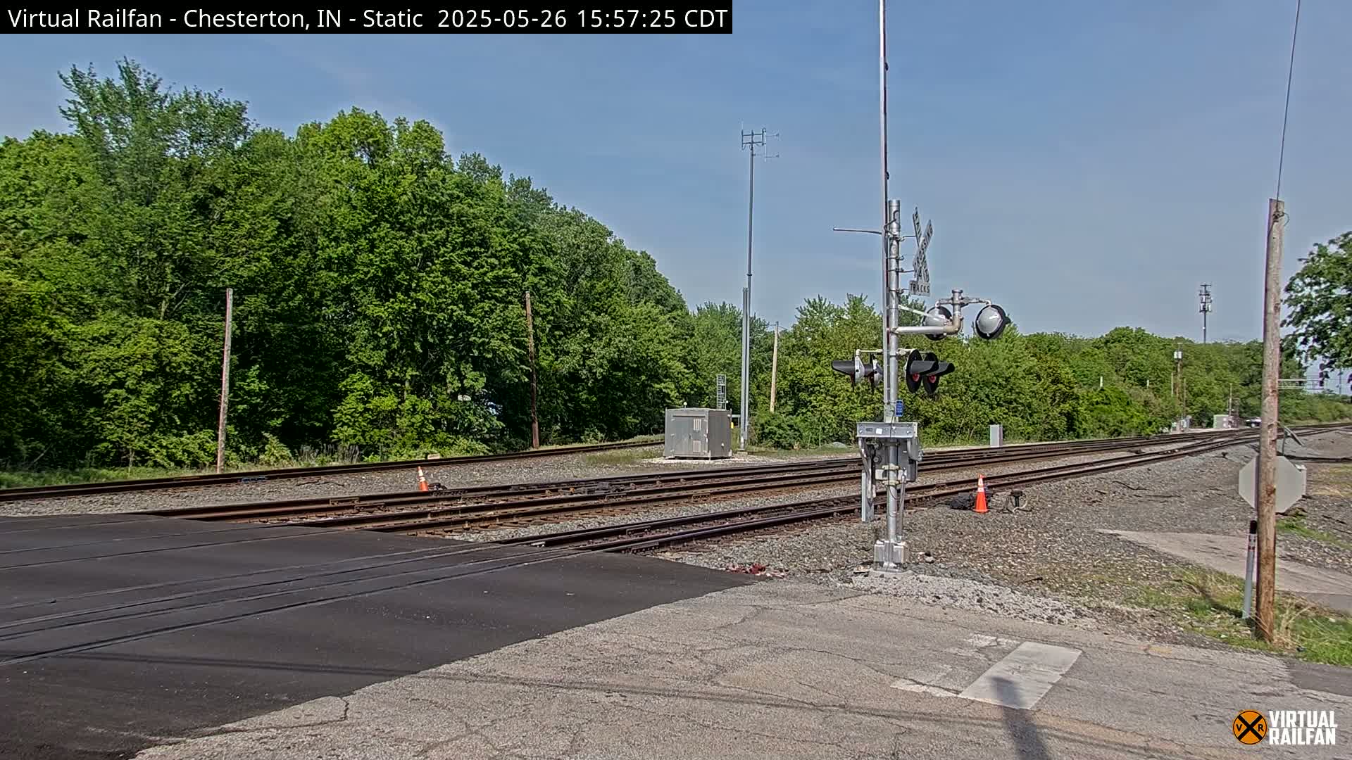 Chesterton Railroad Crossing Porter Junction Live Cam - Chesterton, Porter, Indiana, USA