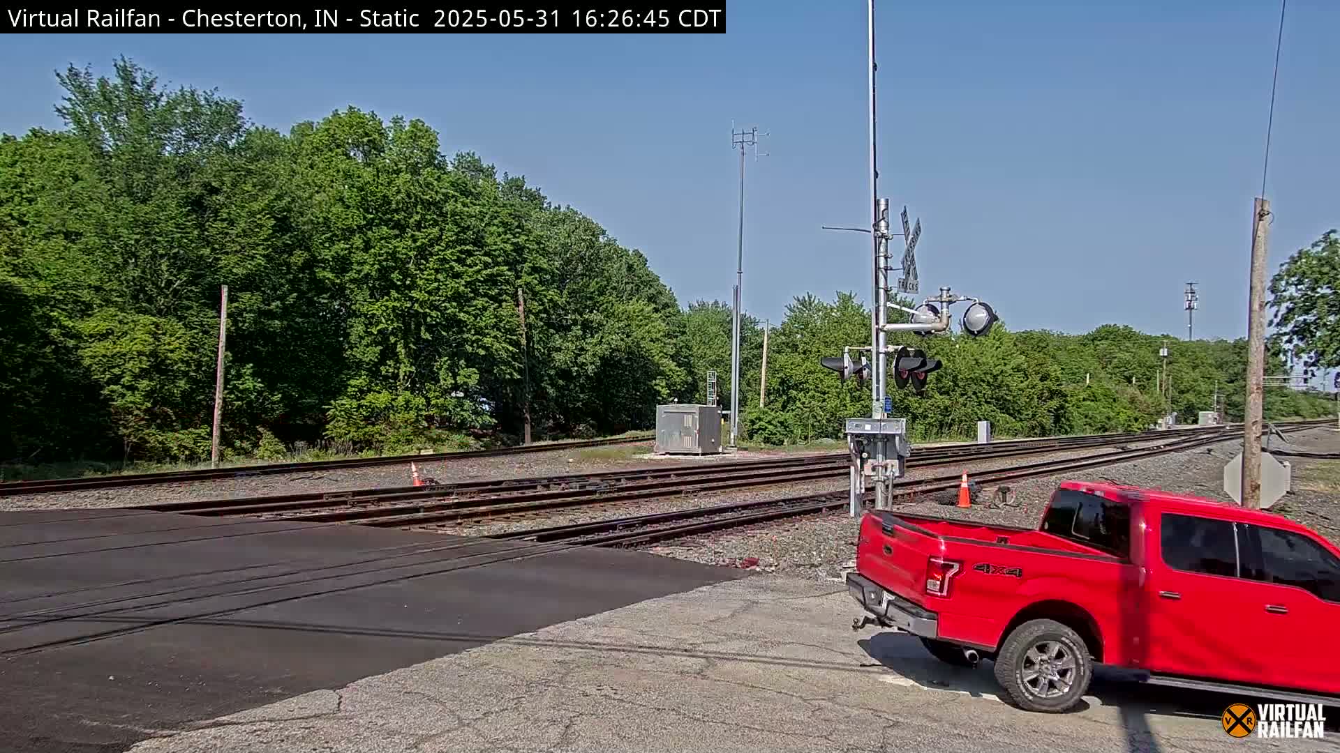 Chesterton Railroad Crossing Porter Junction Live Cam - Chesterton, Porter, Indiana, USA