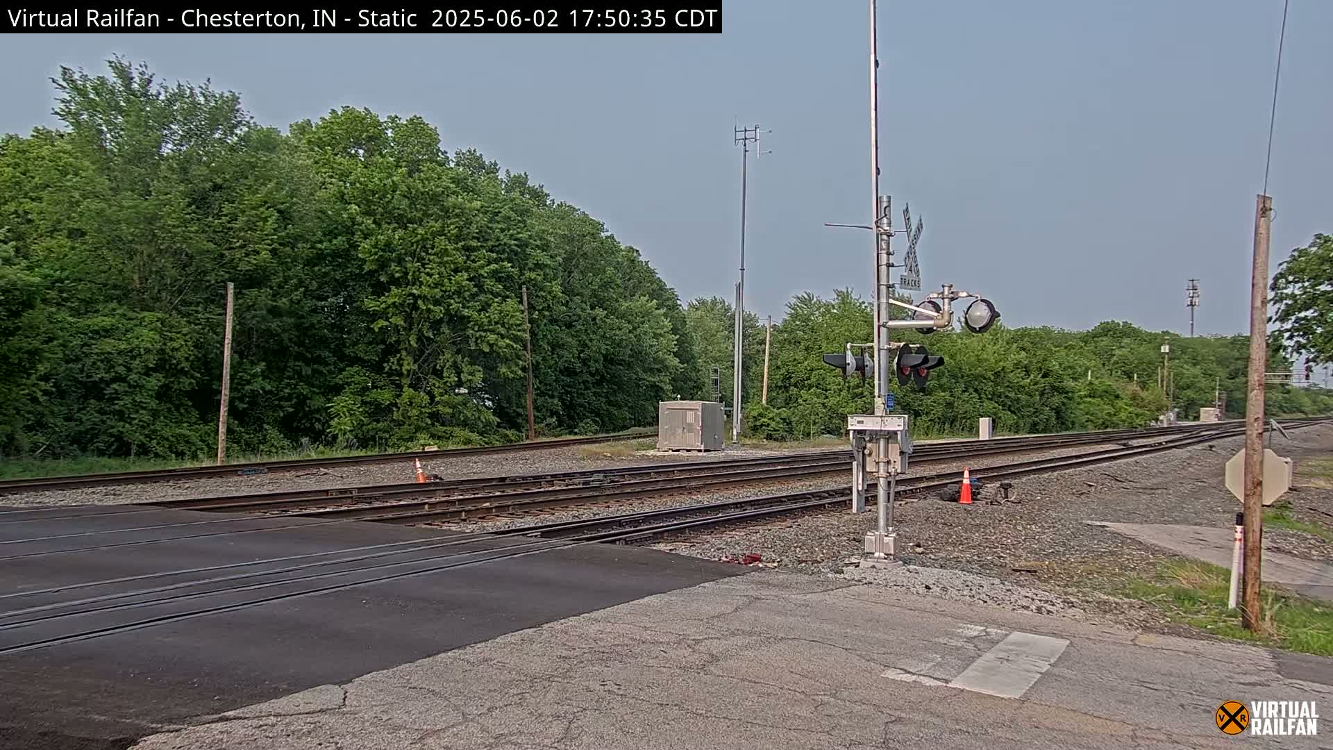 Chesterton Railroad Crossing Porter Junction Live Cam - Chesterton, Porter, Indiana, USA