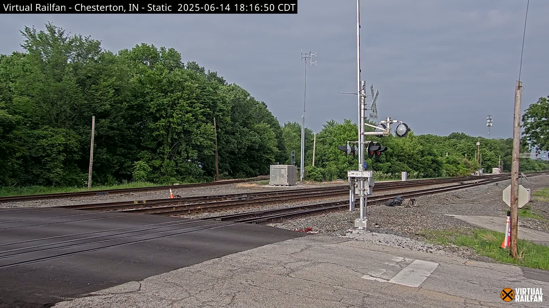 Chesterton Railroad Crossing Porter Junction Live Cam - Chesterton, Porter, Indiana, USA