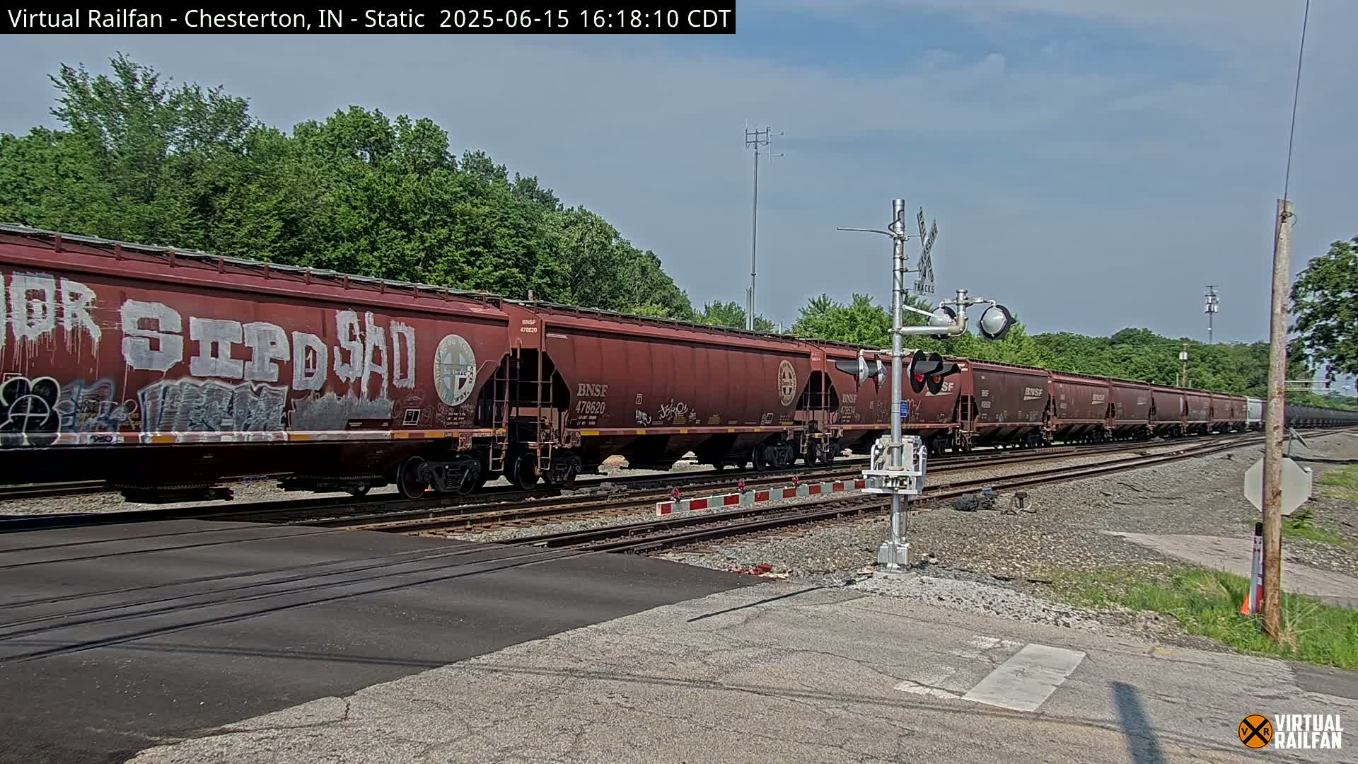 Chesterton Railroad Crossing Porter Junction Live Cam - Chesterton, Porter, Indiana, USA