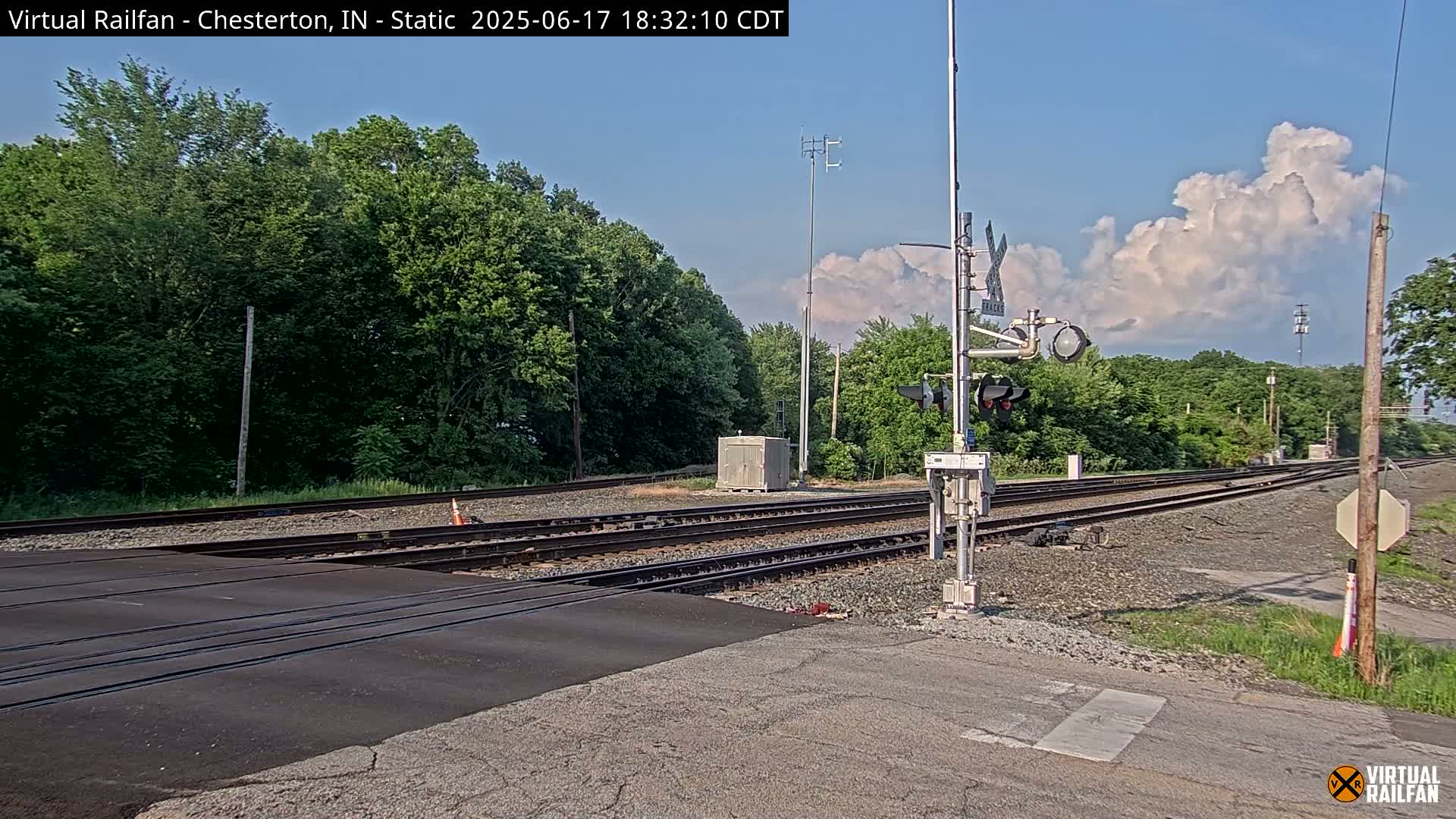Chesterton Railroad Crossing Porter Junction Live Cam - Chesterton, Porter, Indiana, USA
