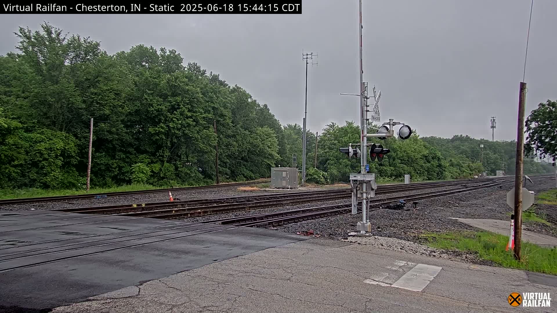 Chesterton Railroad Crossing Porter Junction Live Cam - Chesterton, Porter, Indiana, USA