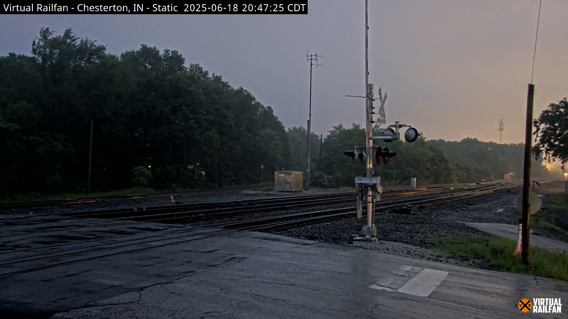 Chesterton Railroad Crossing Porter Junction Live Cam - Chesterton, Porter, Indiana, USA