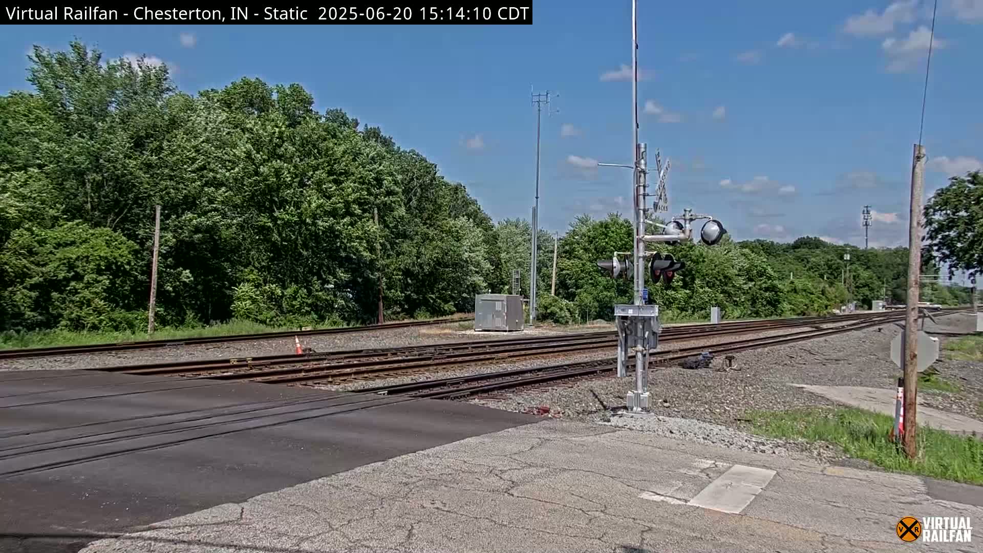 Chesterton Railroad Crossing Porter Junction Live Cam - Chesterton, Porter, Indiana, USA