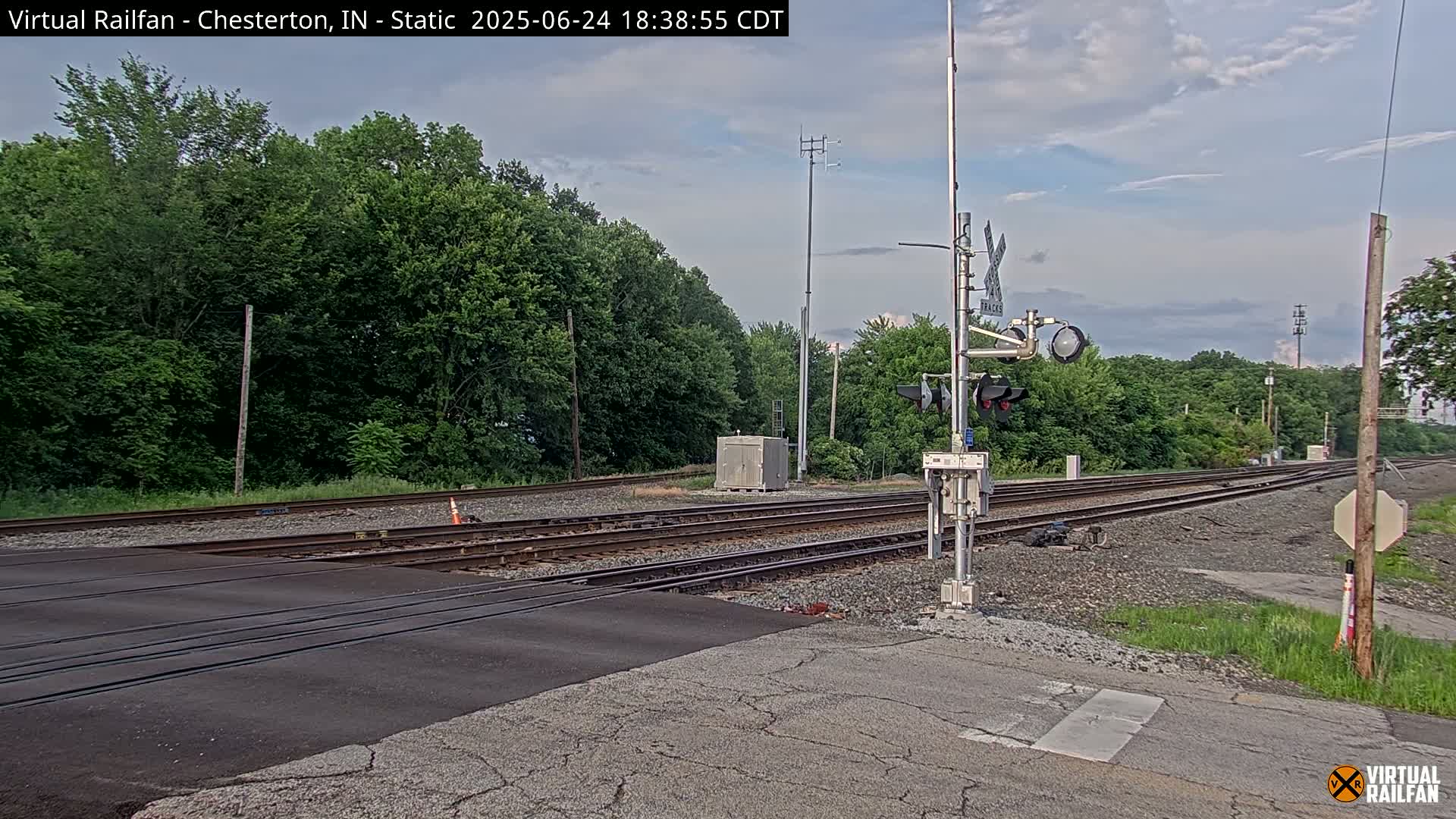 Chesterton Railroad Crossing Porter Junction Live Cam - Chesterton, Porter, Indiana, USA