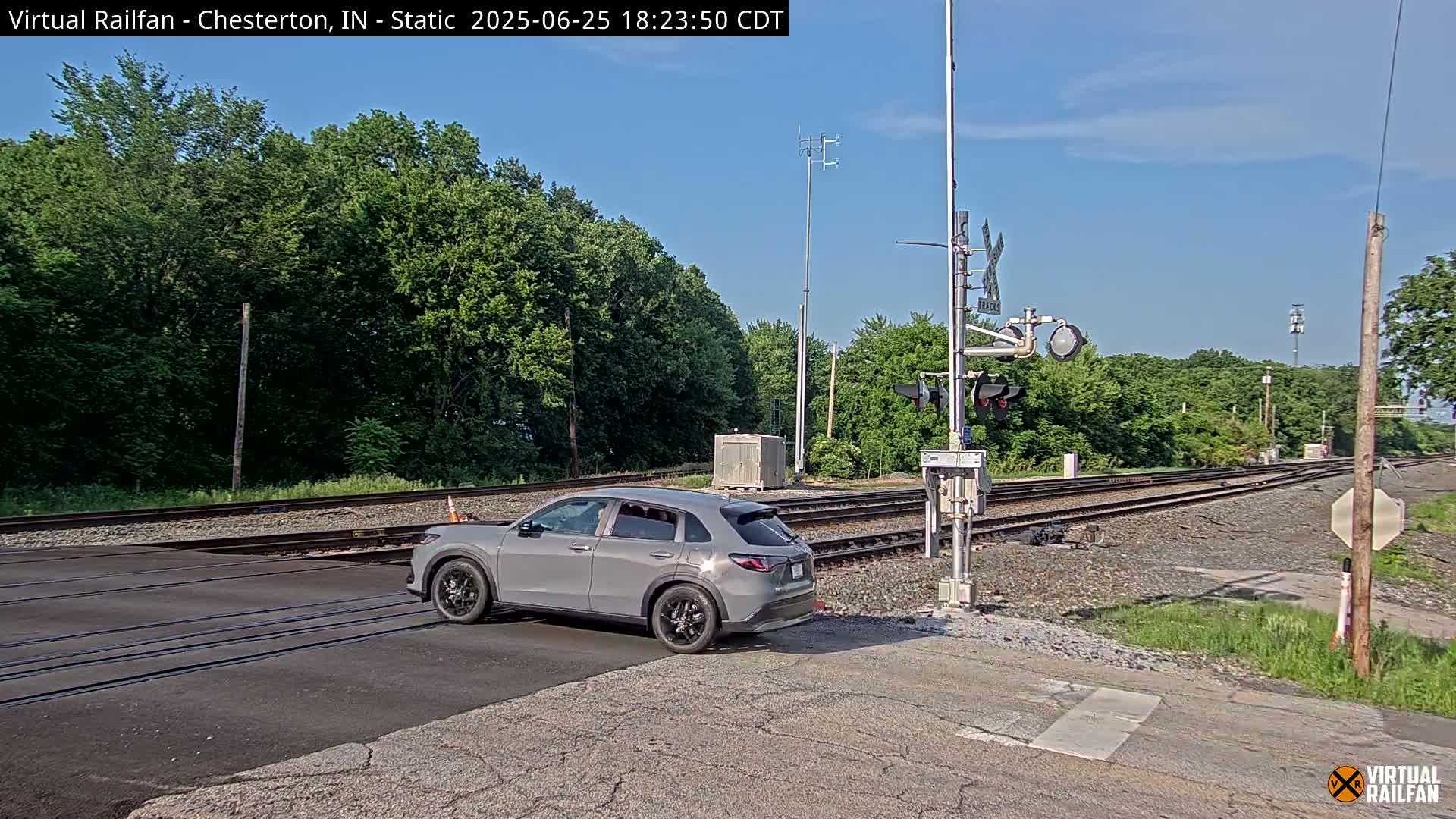 Chesterton Railroad Crossing Porter Junction Live Cam - Chesterton, Porter, Indiana, USA