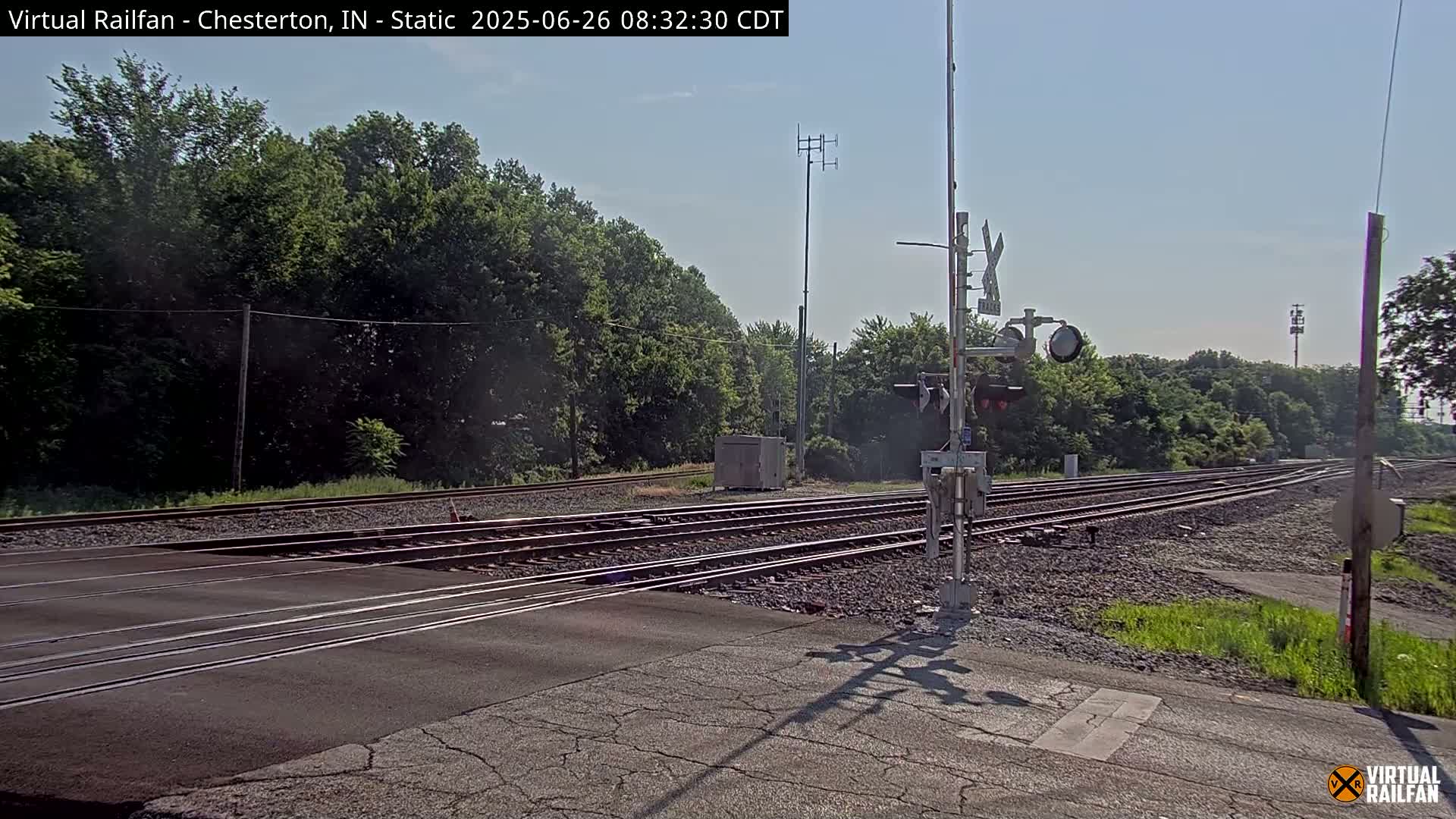 Chesterton Railroad Crossing Porter Junction Live Cam - Chesterton, Porter, Indiana, USA