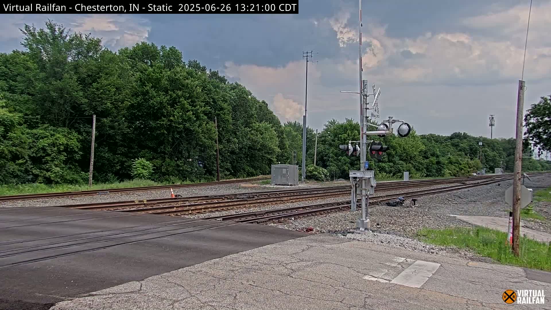 Chesterton Railroad Crossing Porter Junction Live Cam - Chesterton, Porter, Indiana, USA