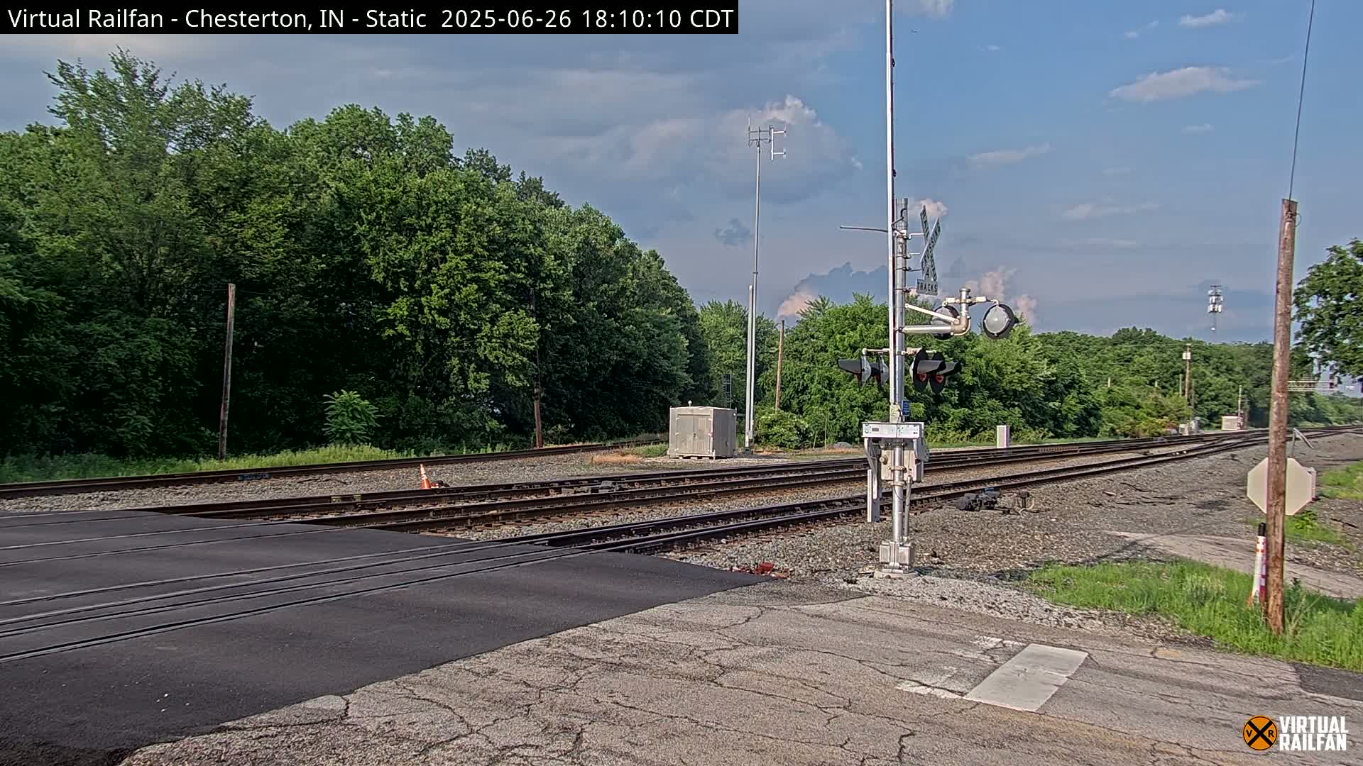Chesterton Railroad Crossing Porter Junction Live Cam - Chesterton, Porter, Indiana, USA