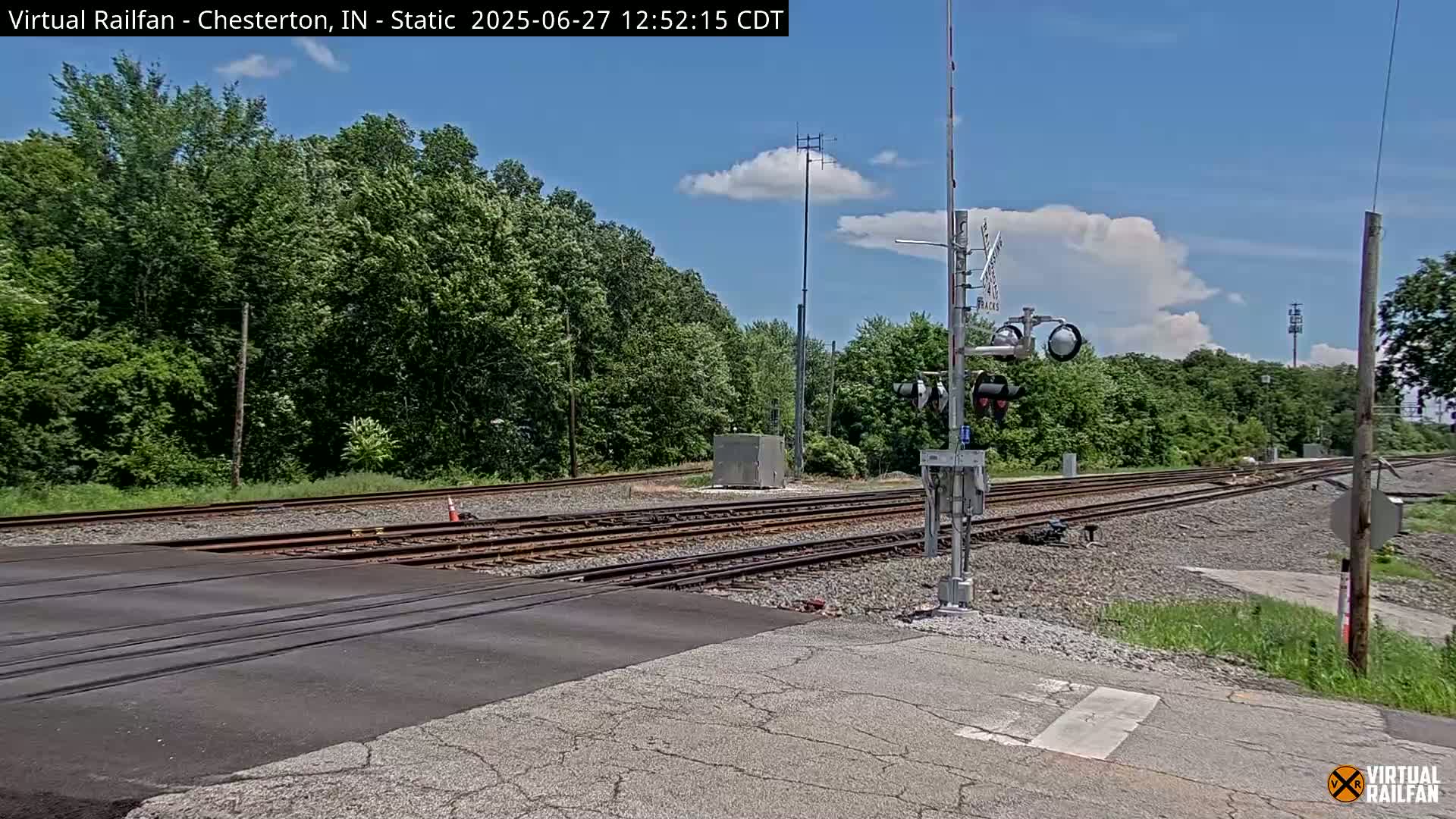 Chesterton Railroad Crossing Porter Junction Live Cam - Chesterton, Porter, Indiana, USA