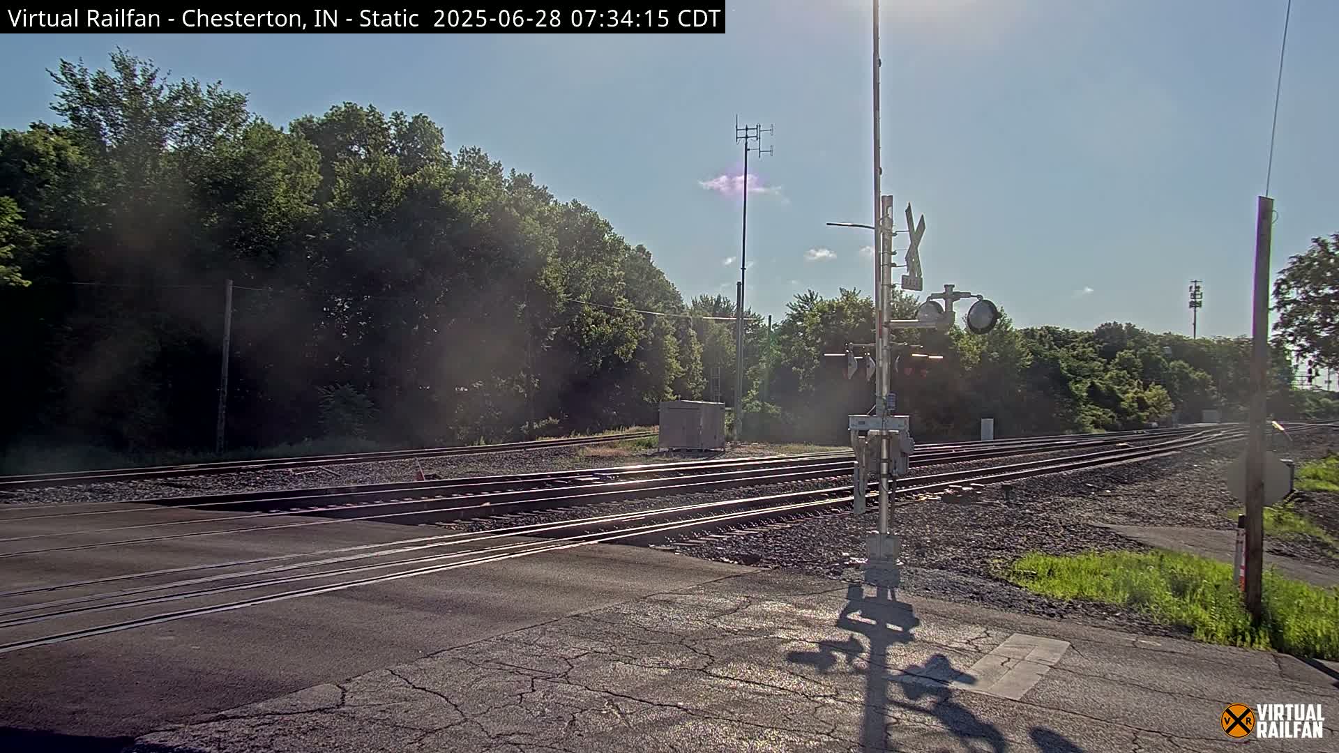Chesterton Railroad Crossing Porter Junction Live Cam - Chesterton, Porter, Indiana, USA