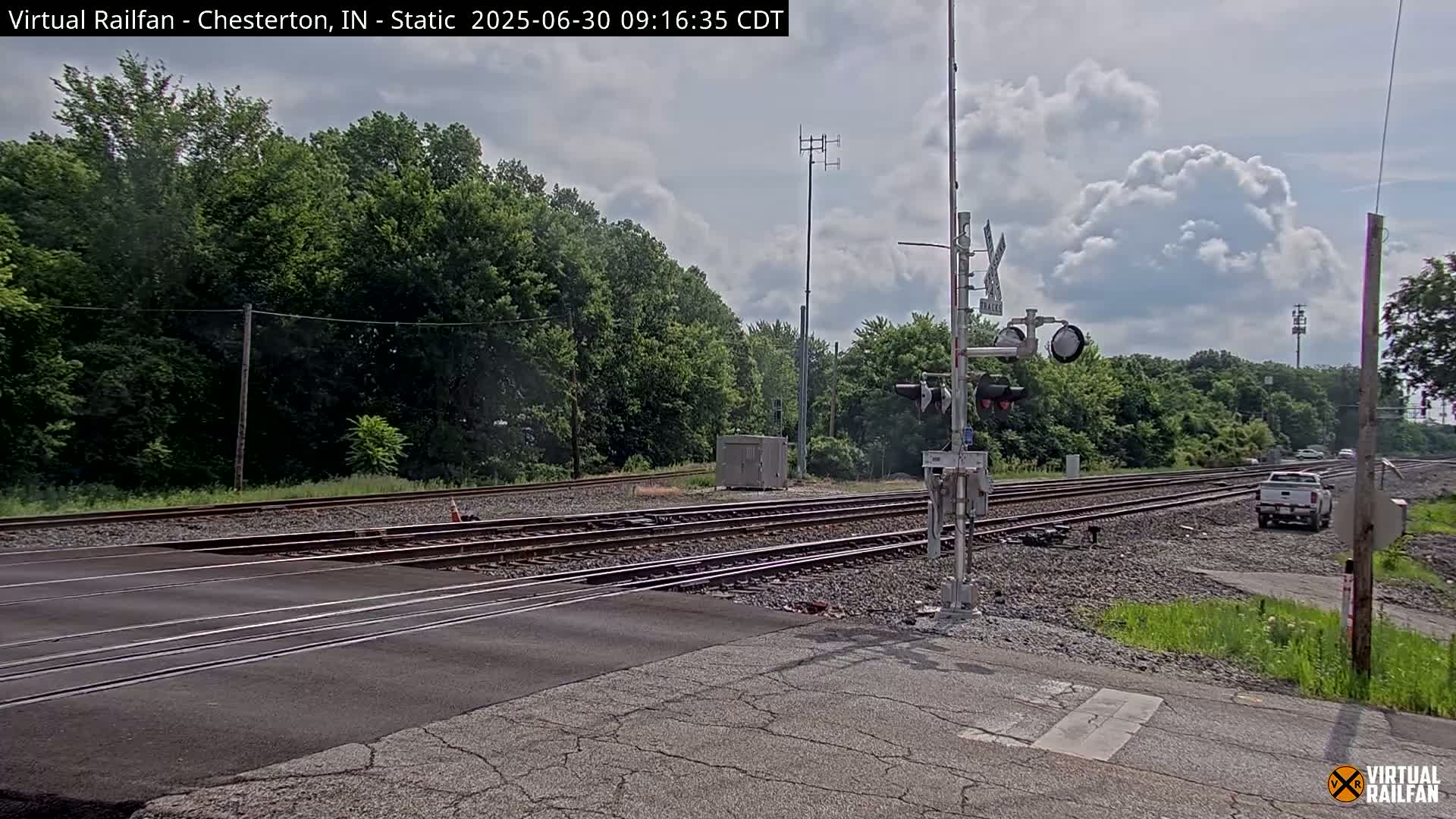 Chesterton Railroad Crossing Porter Junction Live Cam - Chesterton, Porter, Indiana, USA