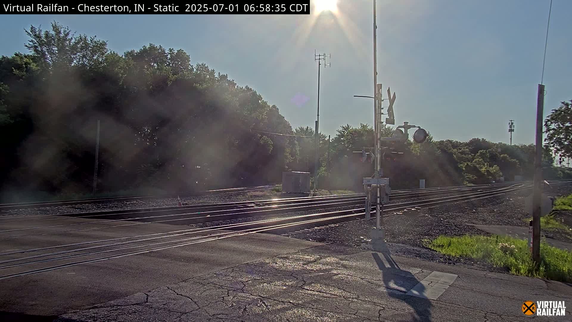 Chesterton Railroad Crossing Porter Junction Live Cam - Chesterton, Porter, Indiana, USA