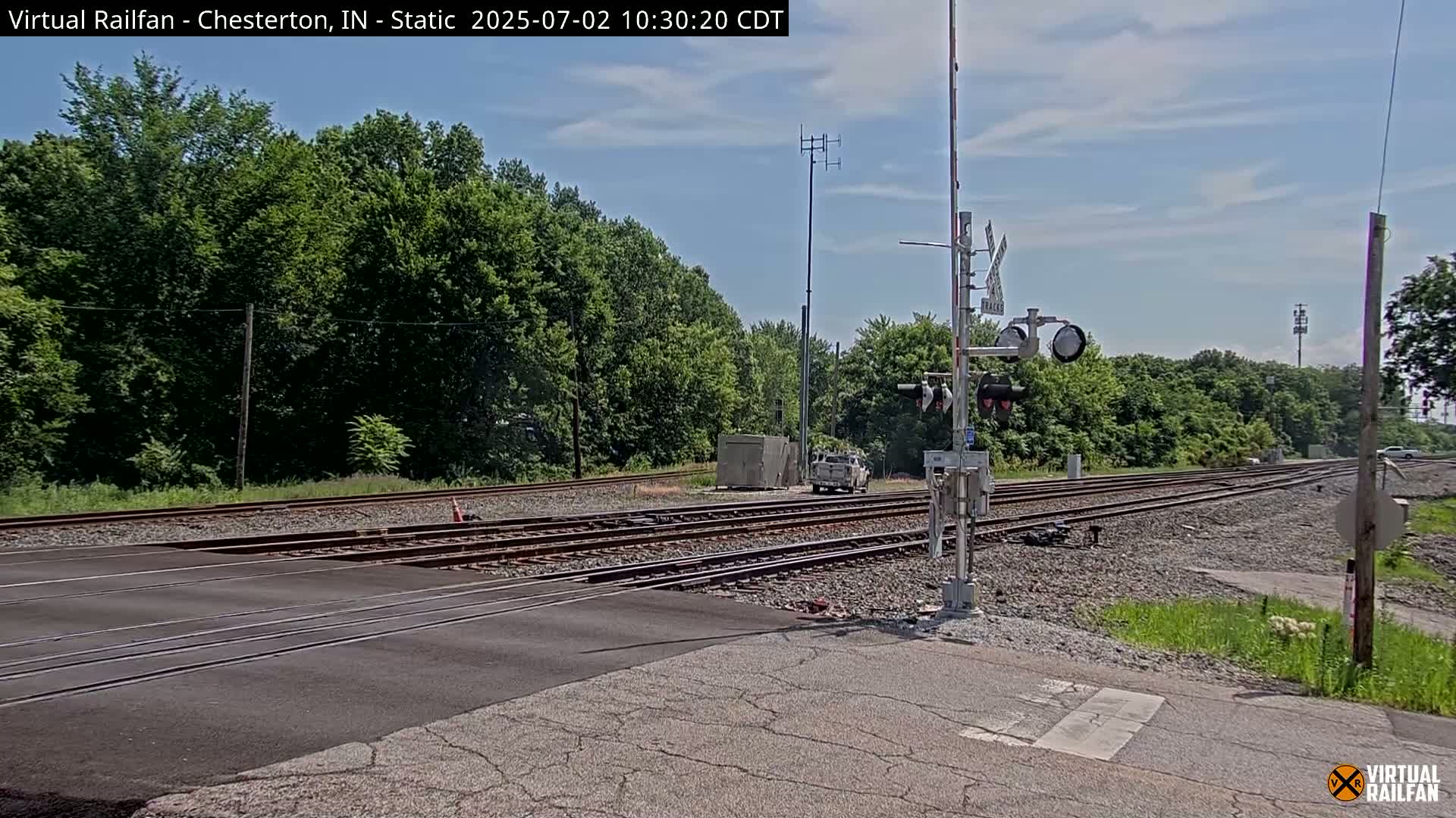 Chesterton Railroad Crossing Porter Junction Live Cam - Chesterton, Porter, Indiana, USA
