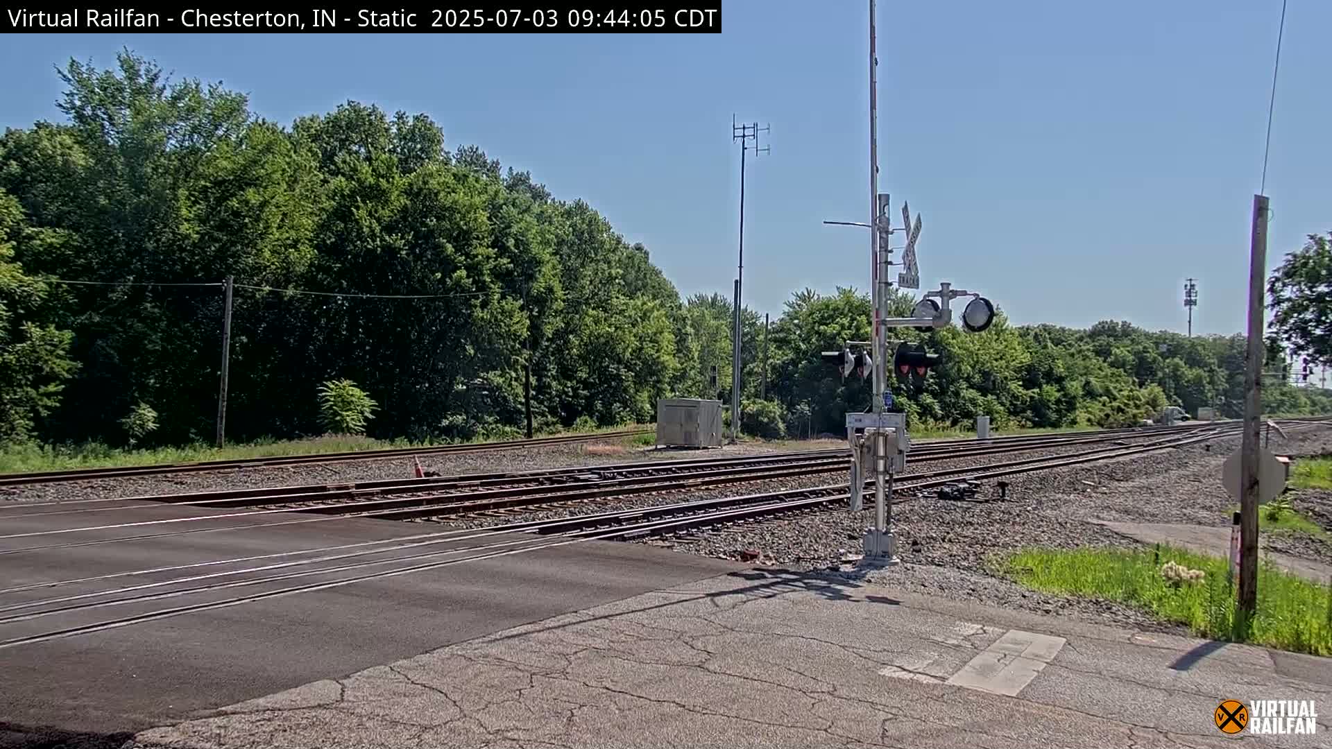Chesterton Railroad Crossing Porter Junction Live Cam - Chesterton, Porter, Indiana, USA