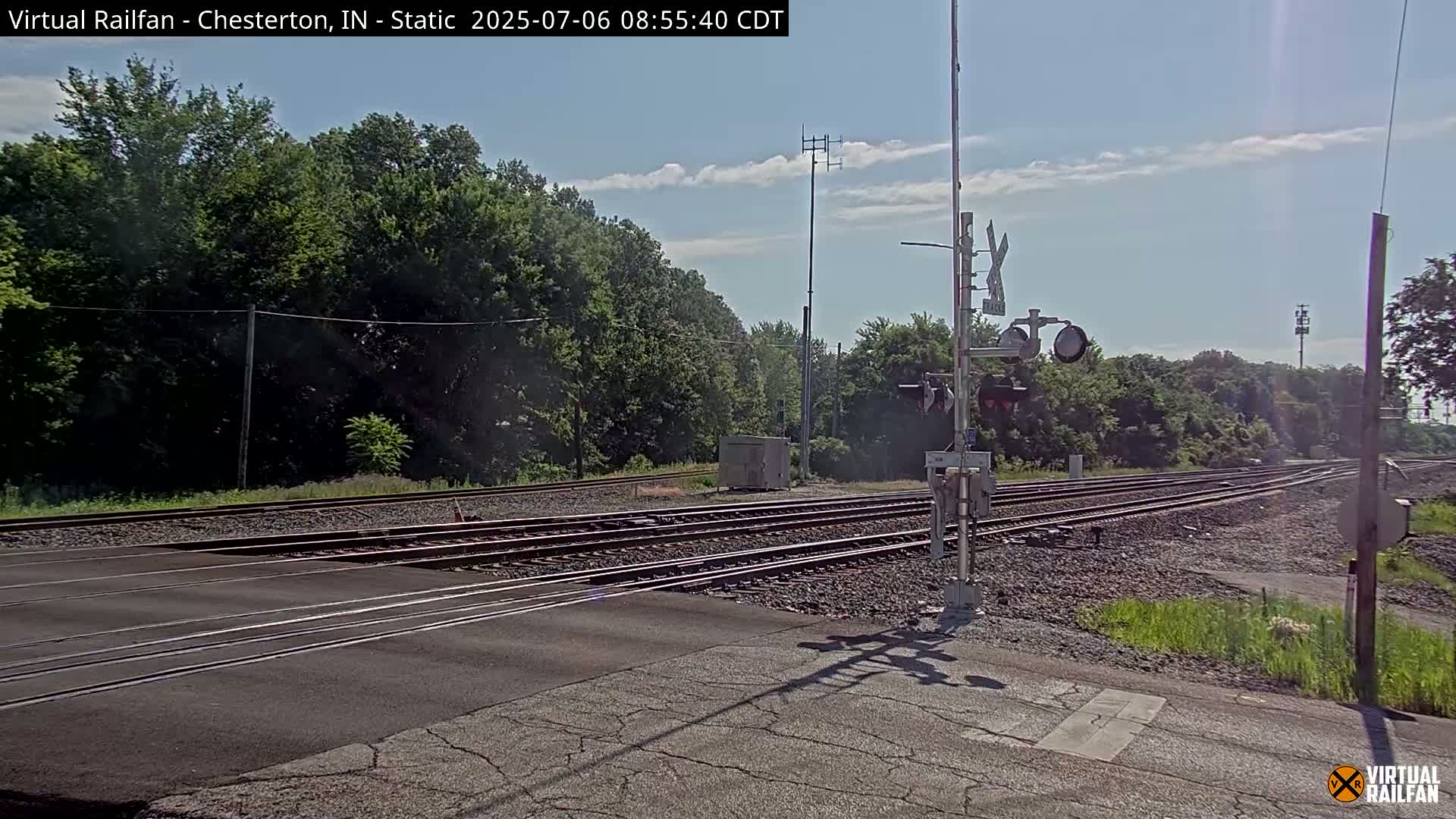 Chesterton Railroad Crossing Porter Junction Live Cam - Chesterton, Porter, Indiana, USA