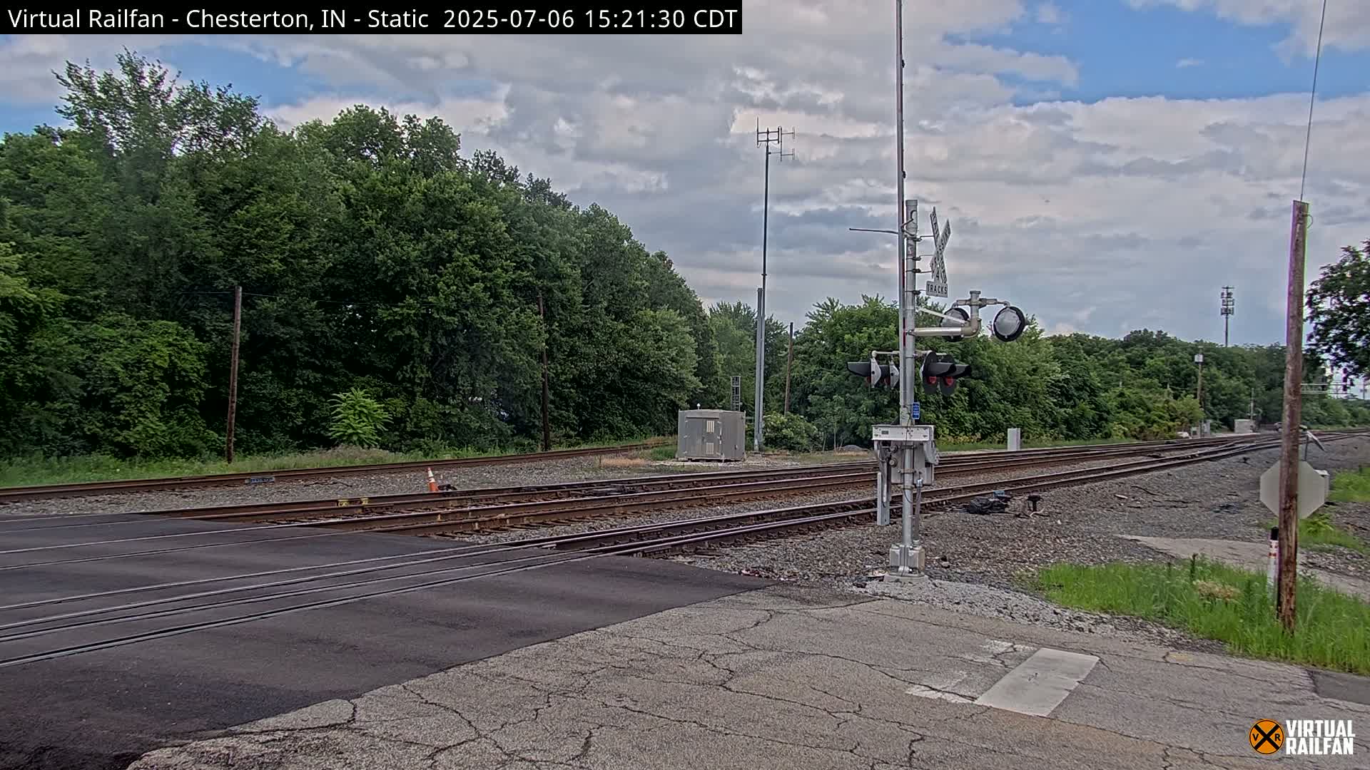 Chesterton Railroad Crossing Porter Junction Live Cam - Chesterton, Porter, Indiana, USA