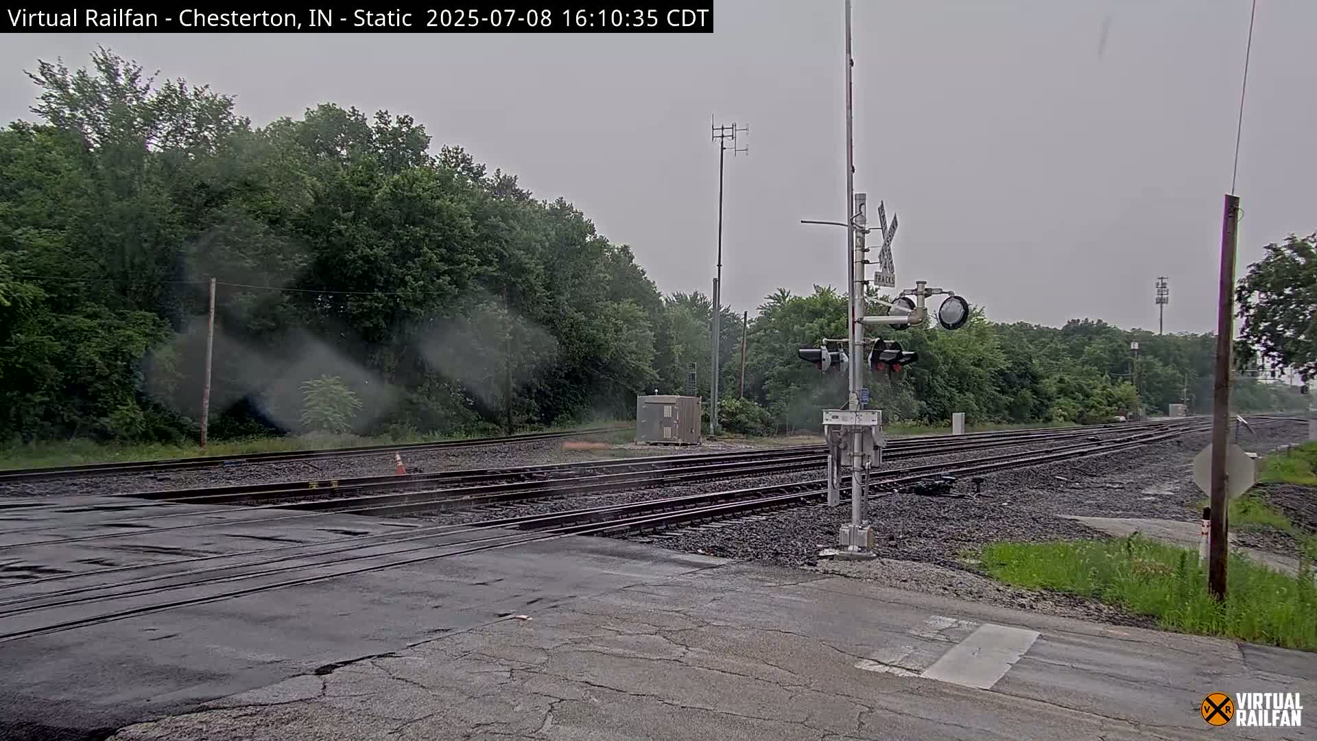 Chesterton Railroad Crossing Porter Junction Live Cam - Chesterton, Porter, Indiana, USA