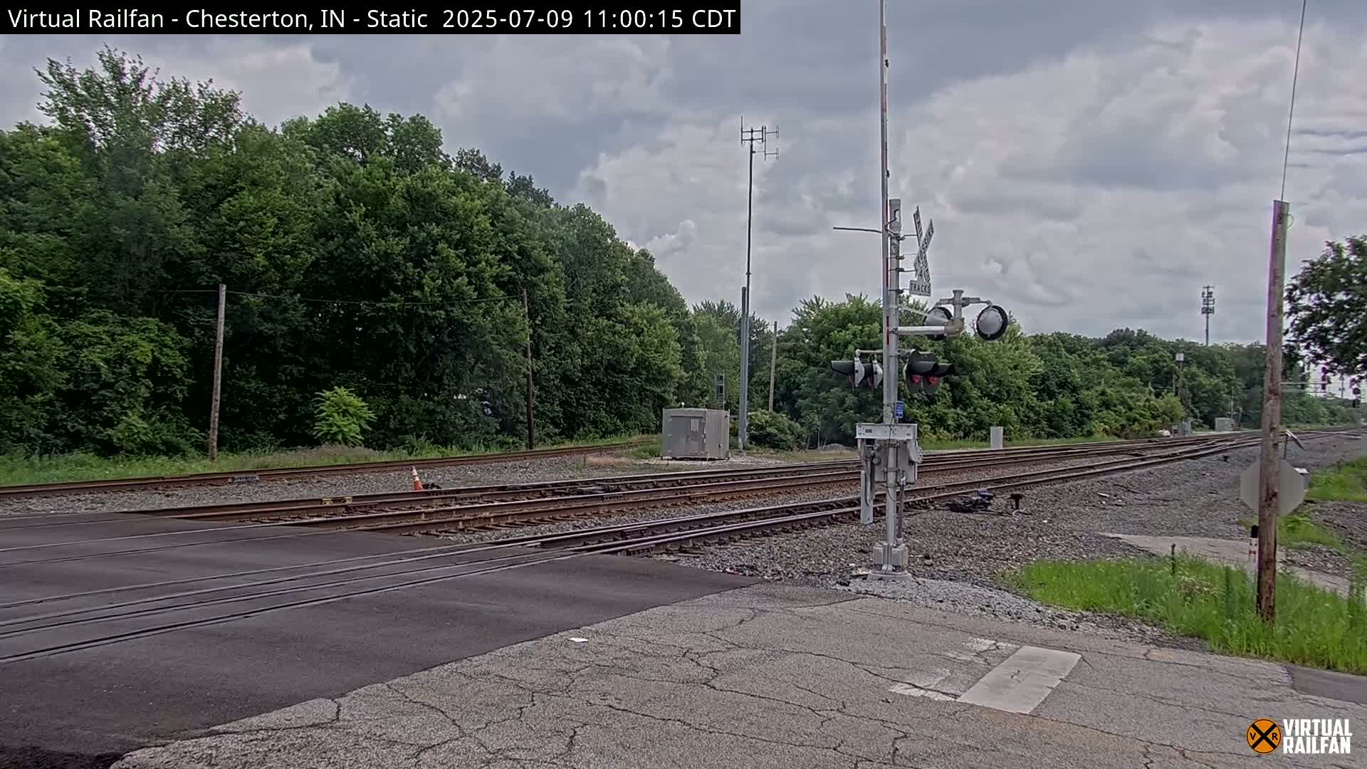 Chesterton Railroad Crossing Porter Junction Live Cam - Chesterton, Porter, Indiana, USA