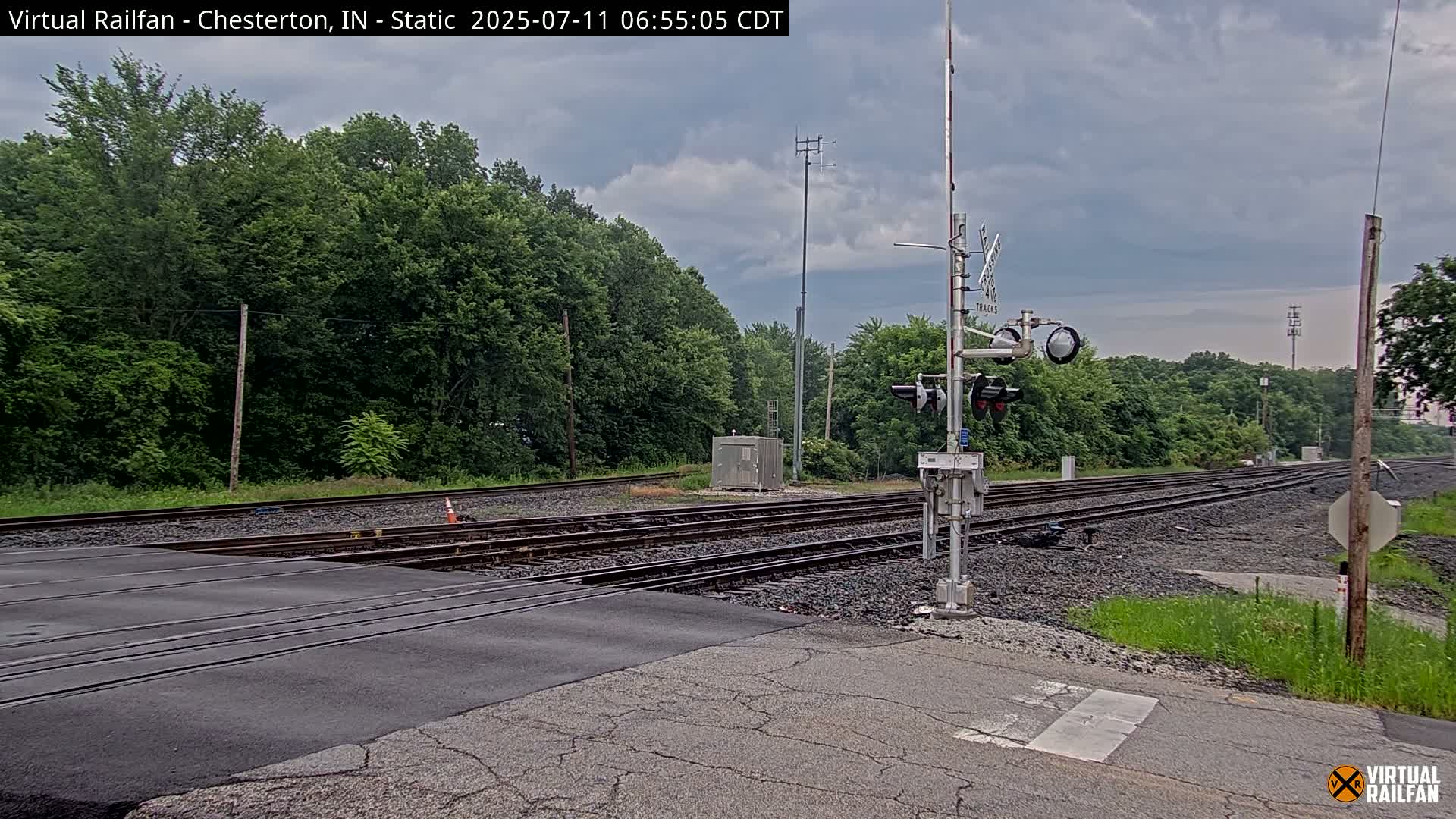 Chesterton Railroad Crossing Porter Junction Live Cam - Chesterton, Porter, Indiana, USA