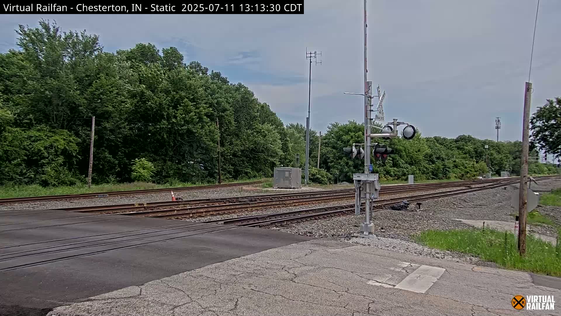 Chesterton Railroad Crossing Porter Junction Live Cam - Chesterton, Porter, Indiana, USA