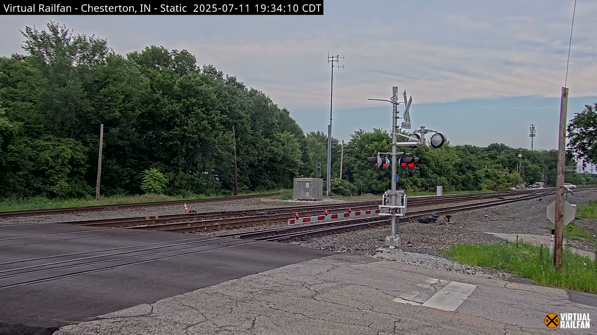 Chesterton Railroad Crossing Porter Junction Live Cam - Chesterton, Porter, Indiana, USA