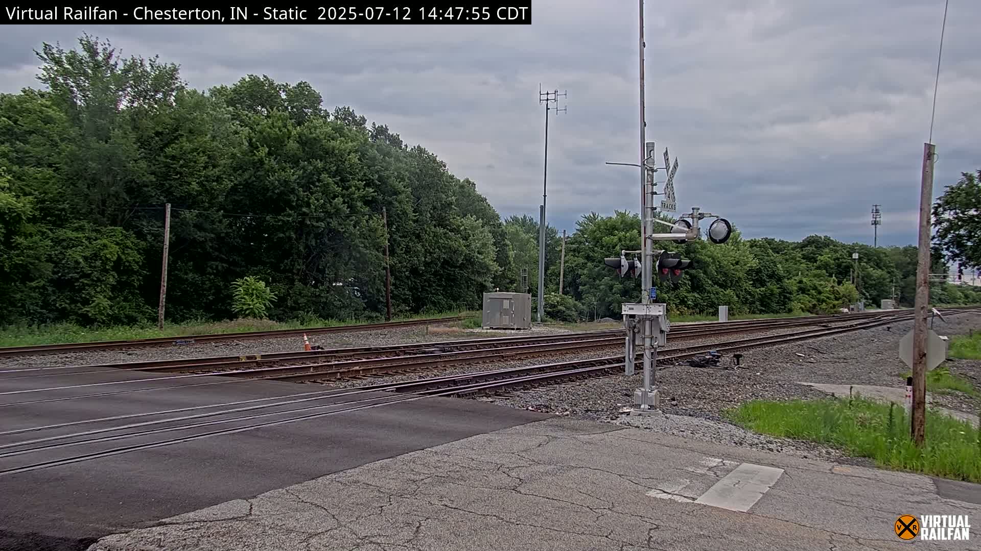 Chesterton Railroad Crossing Porter Junction Live Cam - Chesterton, Porter, Indiana, USA