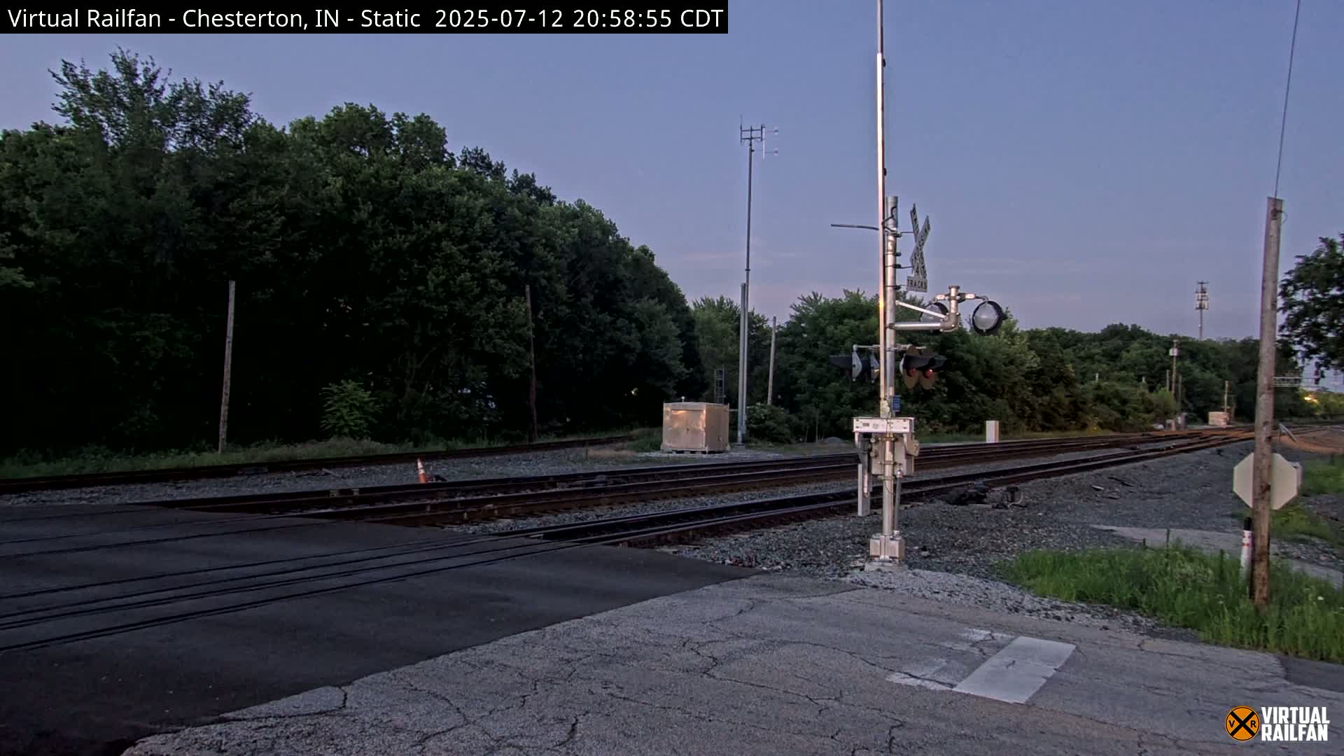 Chesterton Railroad Crossing Porter Junction Live Cam - Chesterton, Porter, Indiana, USA