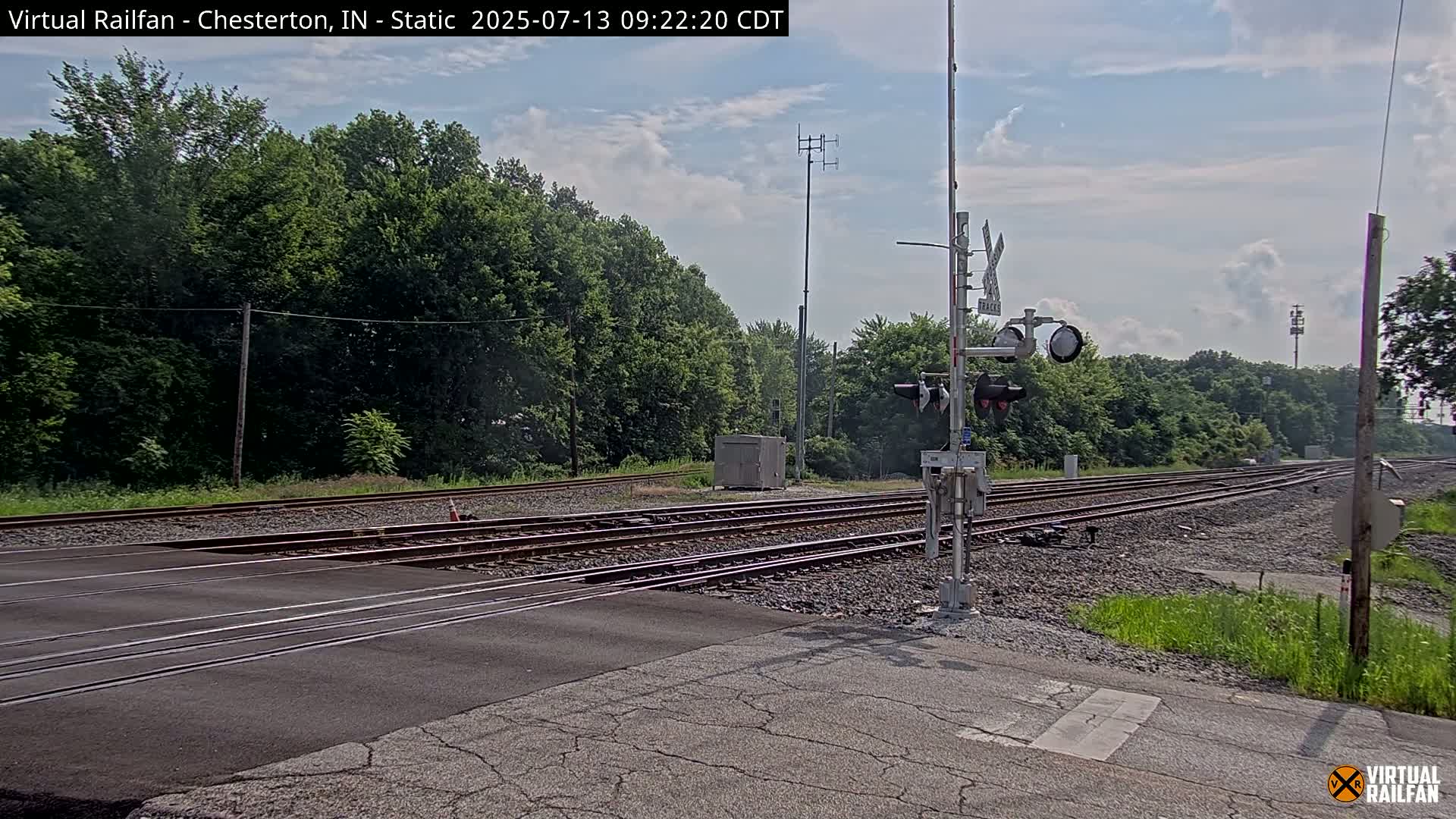 Chesterton Railroad Crossing Porter Junction Live Cam - Chesterton, Porter, Indiana, USA