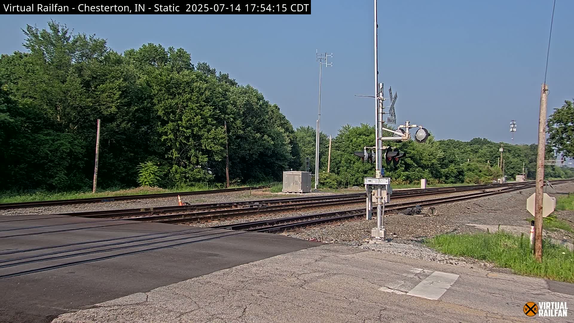 Chesterton Railroad Crossing Porter Junction Live Cam - Chesterton, Porter, Indiana, USA