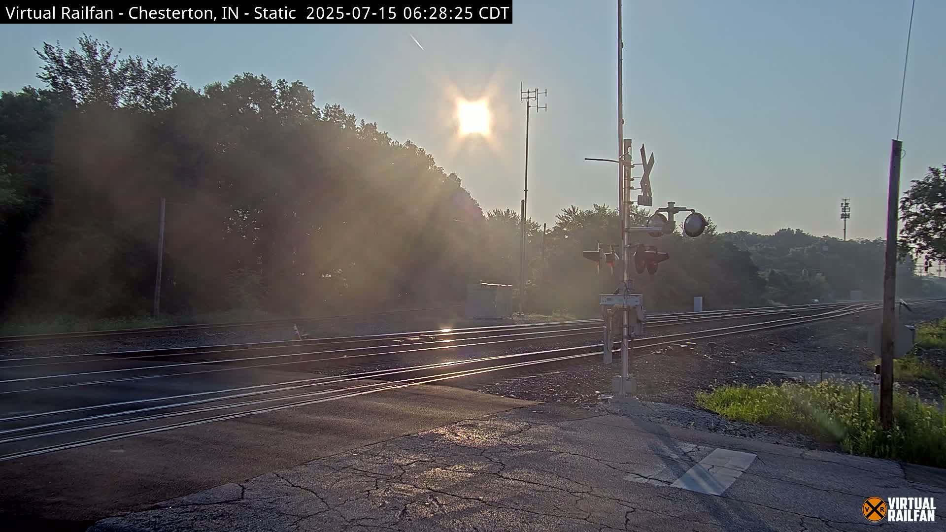 Chesterton Railroad Crossing Porter Junction Live Cam - Chesterton, Porter, Indiana, USA