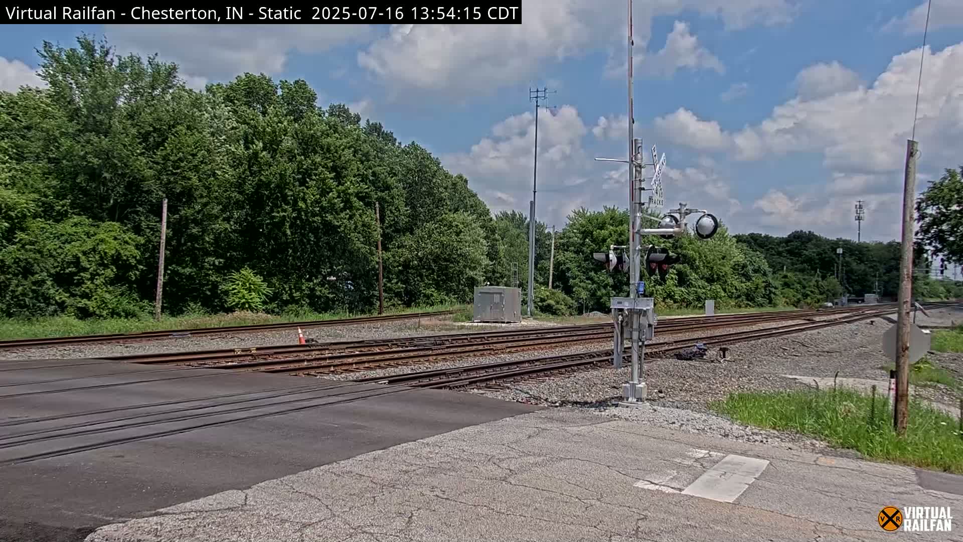 Chesterton Railroad Crossing Porter Junction Live Cam - Chesterton, Porter, Indiana, USA