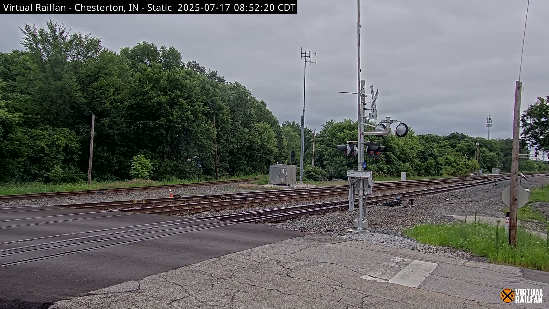 Chesterton Railroad Crossing Porter Junction Live Cam - Chesterton, Porter, Indiana, USA