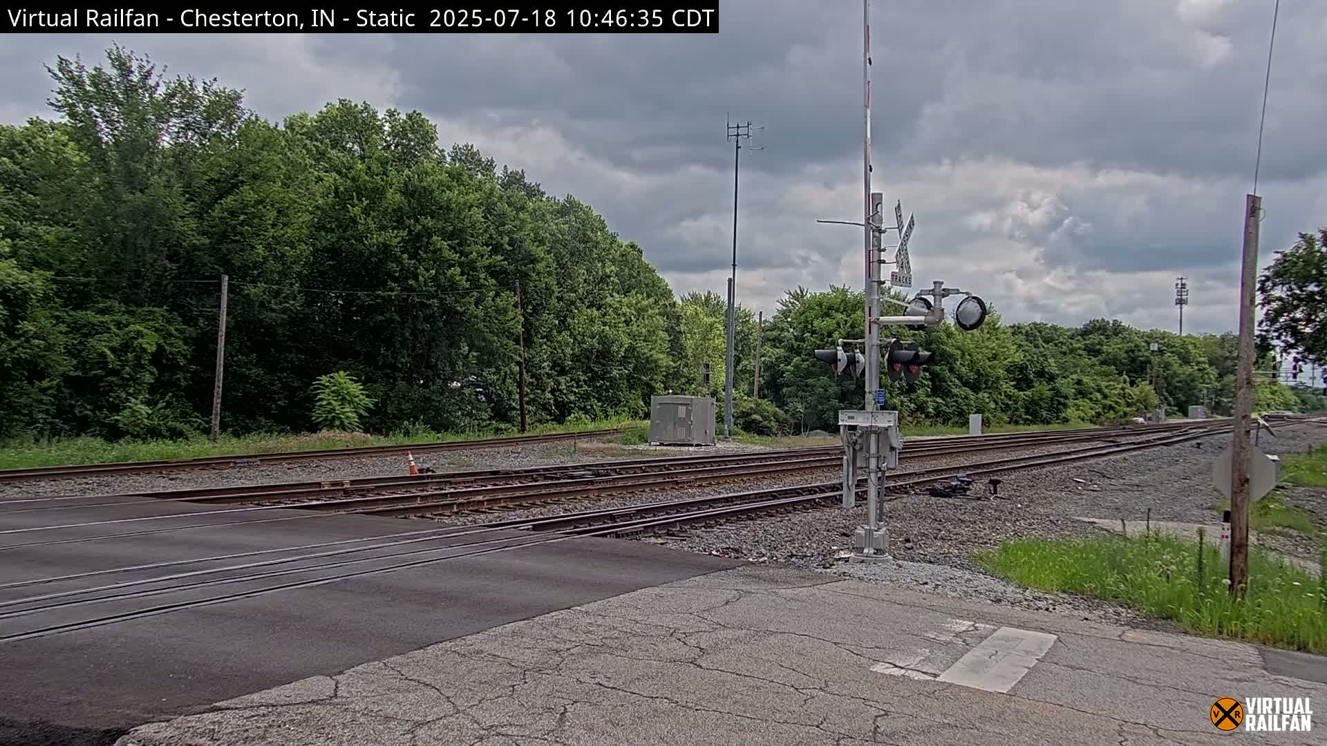 Chesterton Railroad Crossing Porter Junction Live Cam - Chesterton, Porter, Indiana, USA