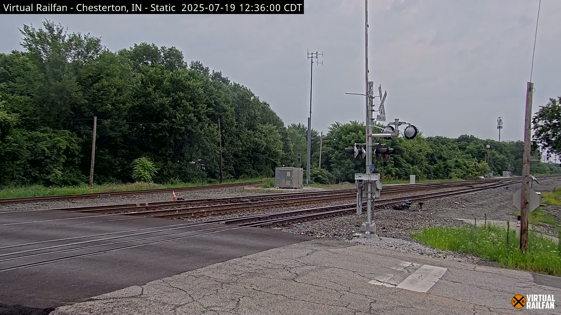 Chesterton Railroad Crossing Porter Junction Live Cam - Chesterton, Porter, Indiana, USA